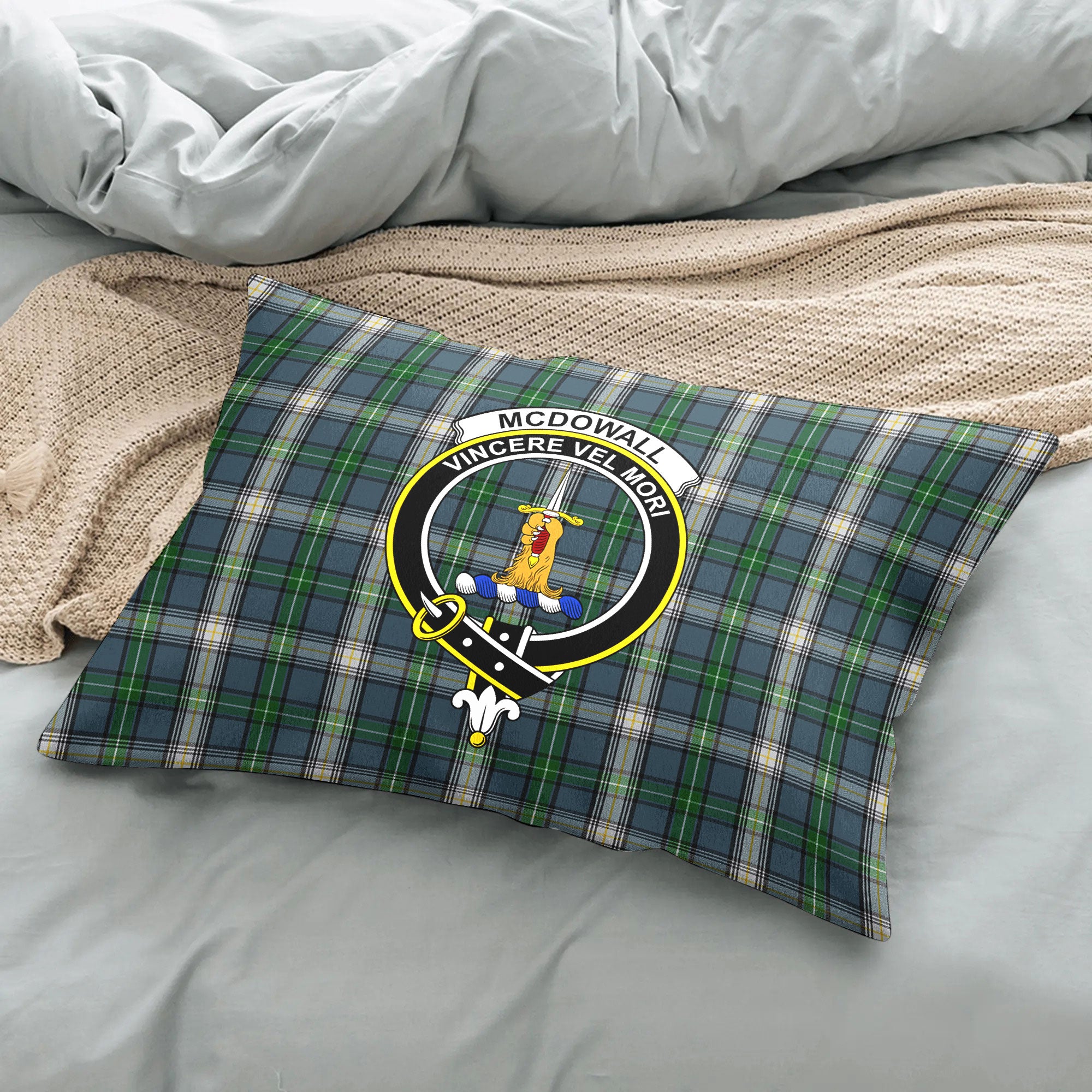 McDowall Tartan Crest Pillow Cover