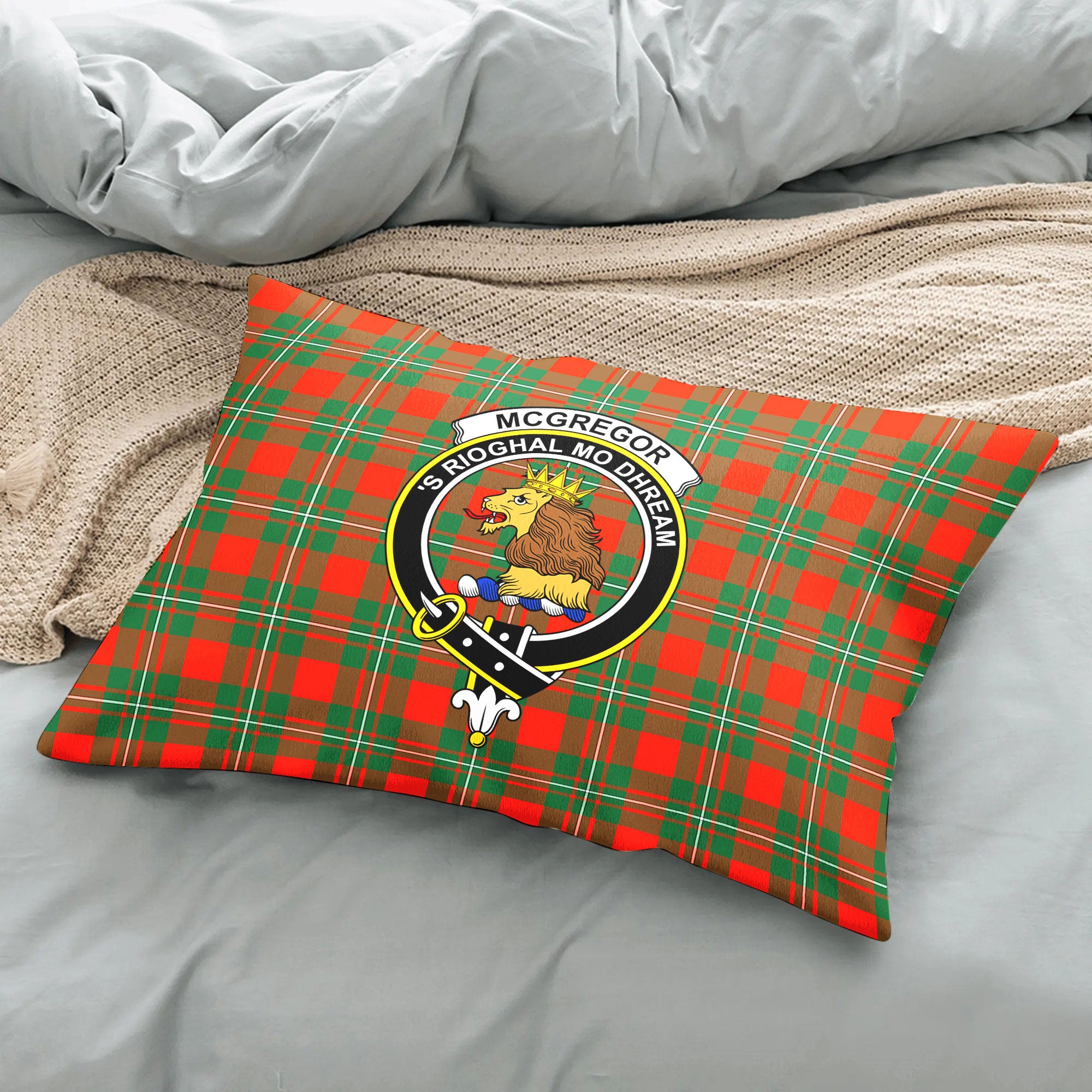 McGregor Ancient Tartan Crest Pillow Cover