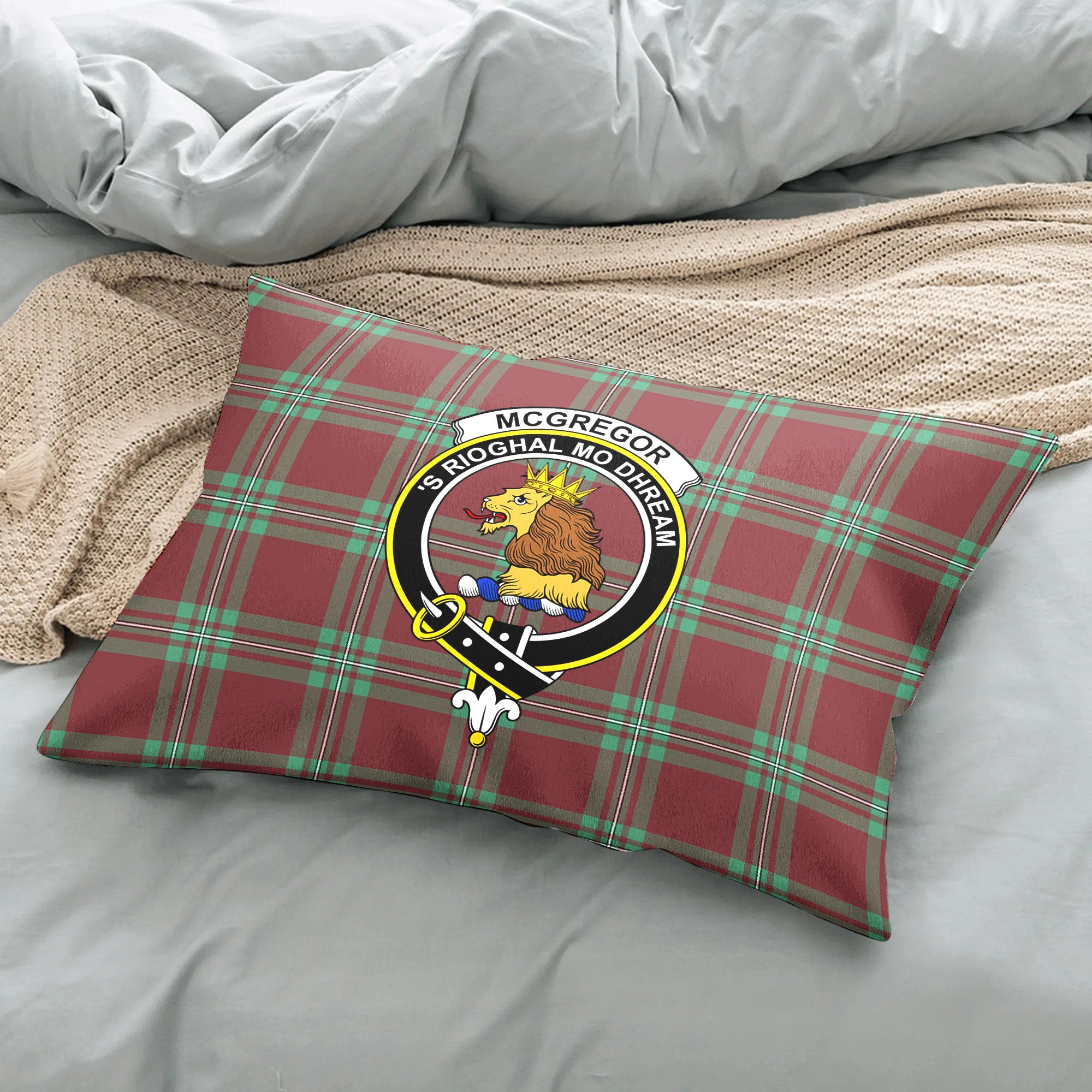 McGregor Hunting Ancient Tartan Crest Pillow Cover