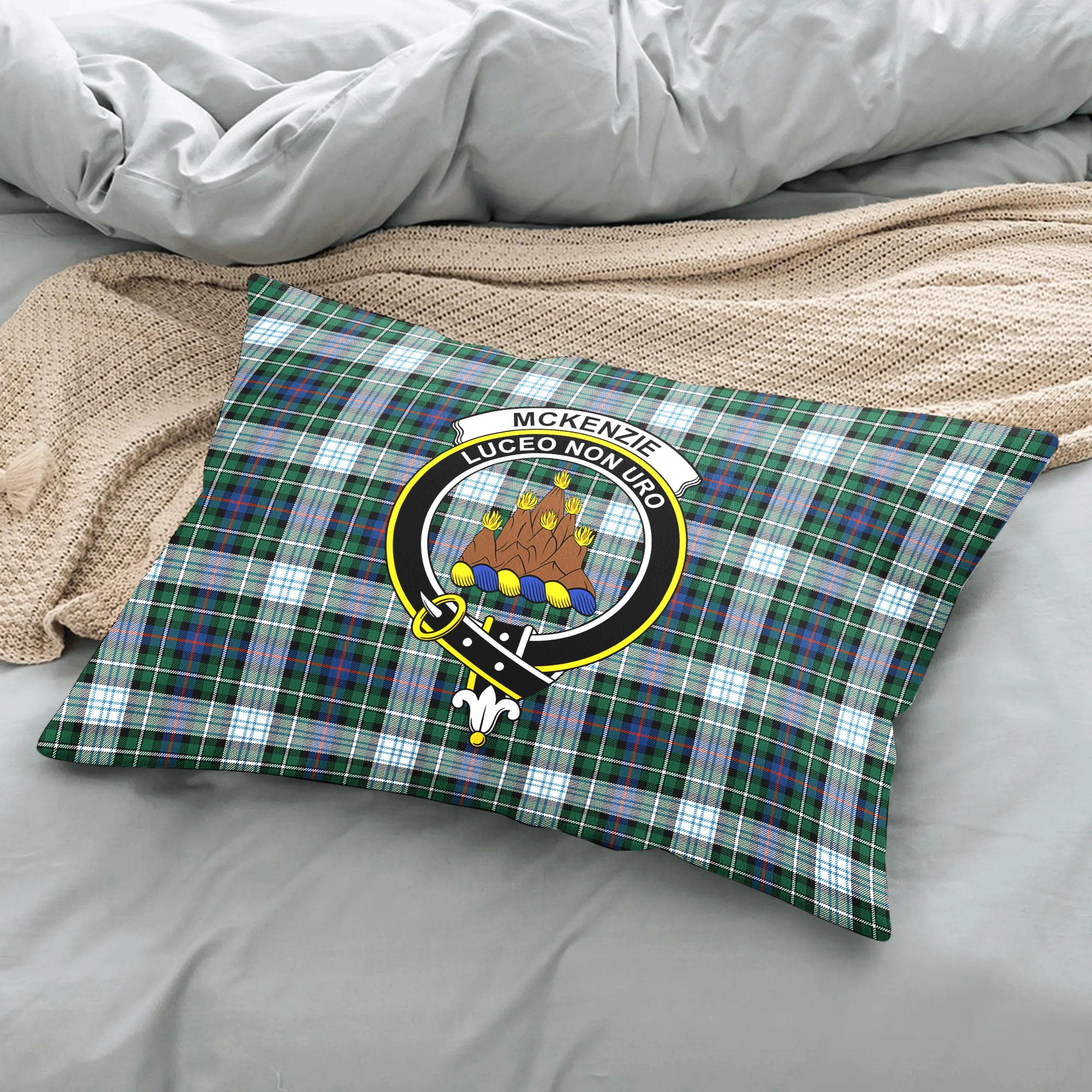 McKenzie Dress Ancient Tartan Crest Pillow Cover