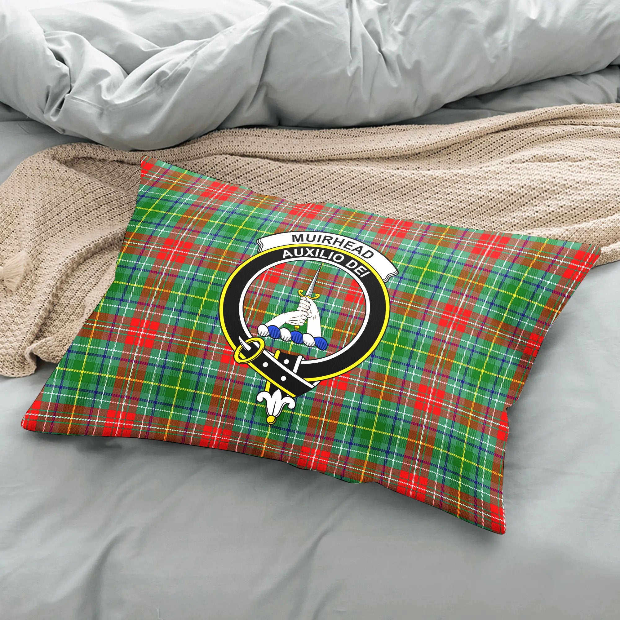 Muirhead Tartan Crest Pillow Cover