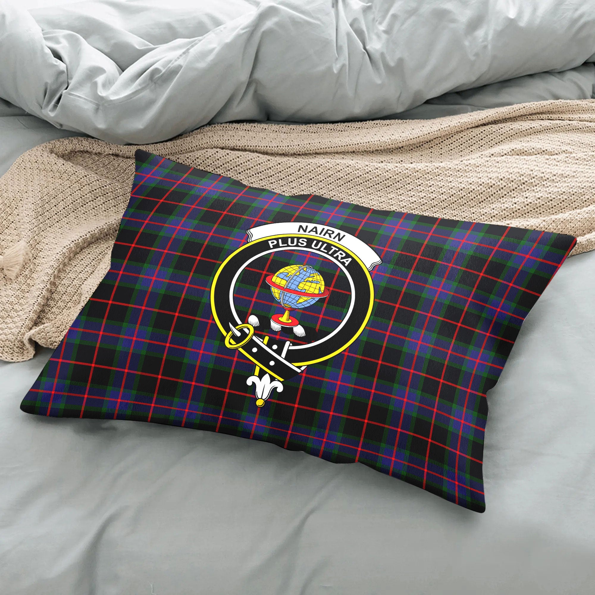 Nairn Tartan Crest Pillow Cover