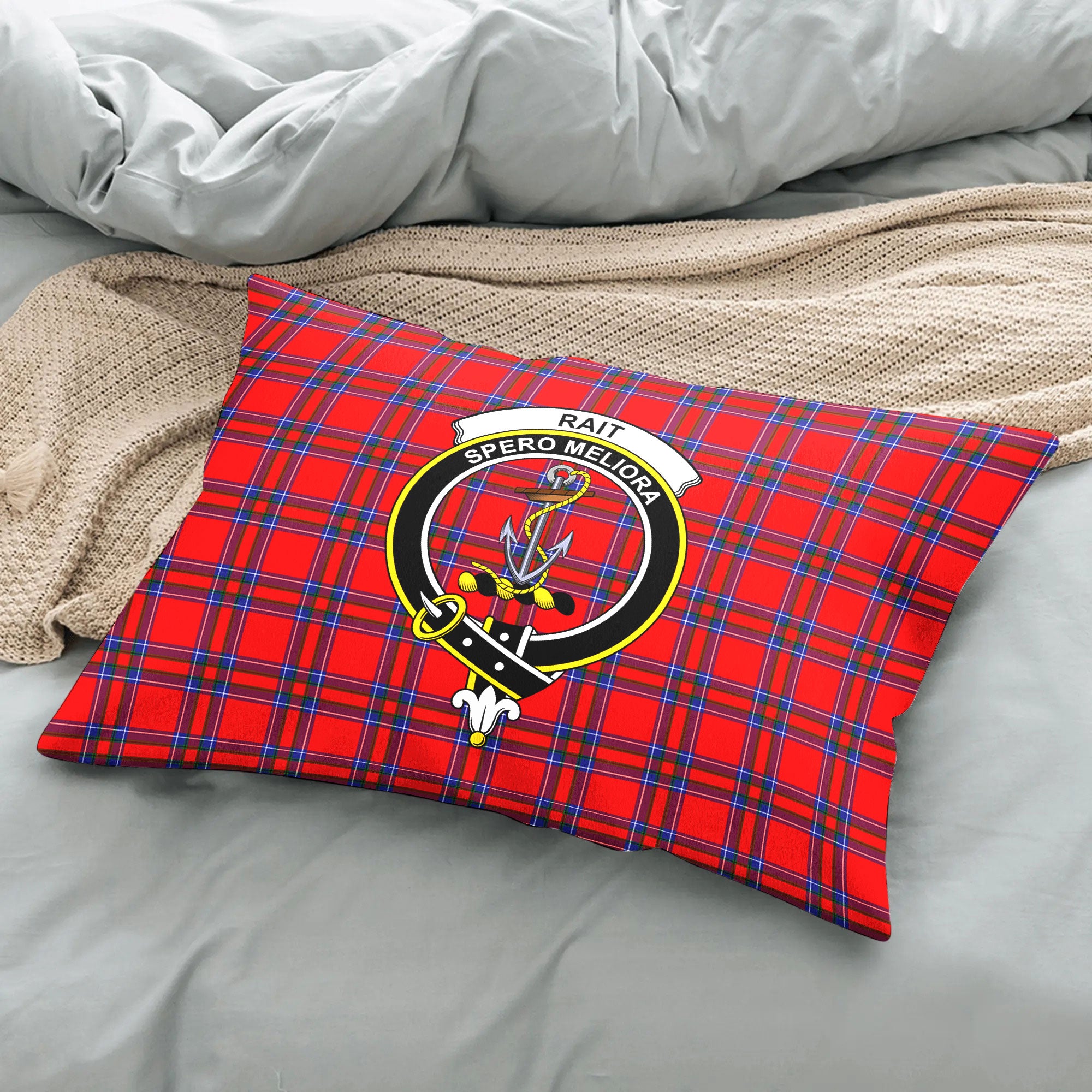 Rait Tartan Crest Pillow Cover