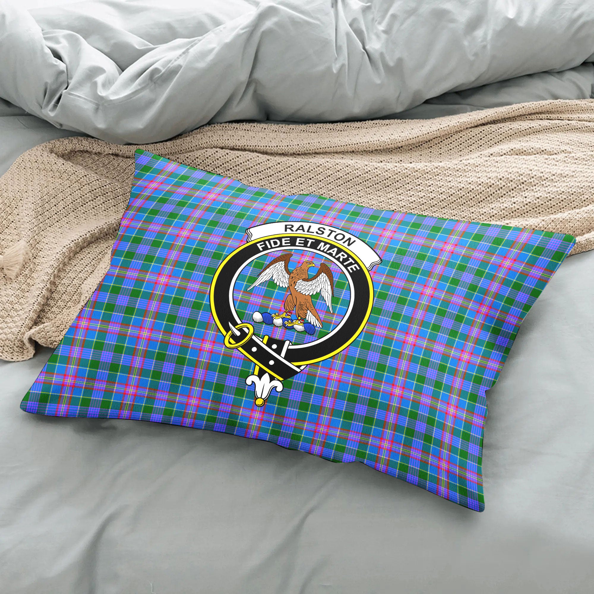 Ralston Tartan Crest Pillow Cover