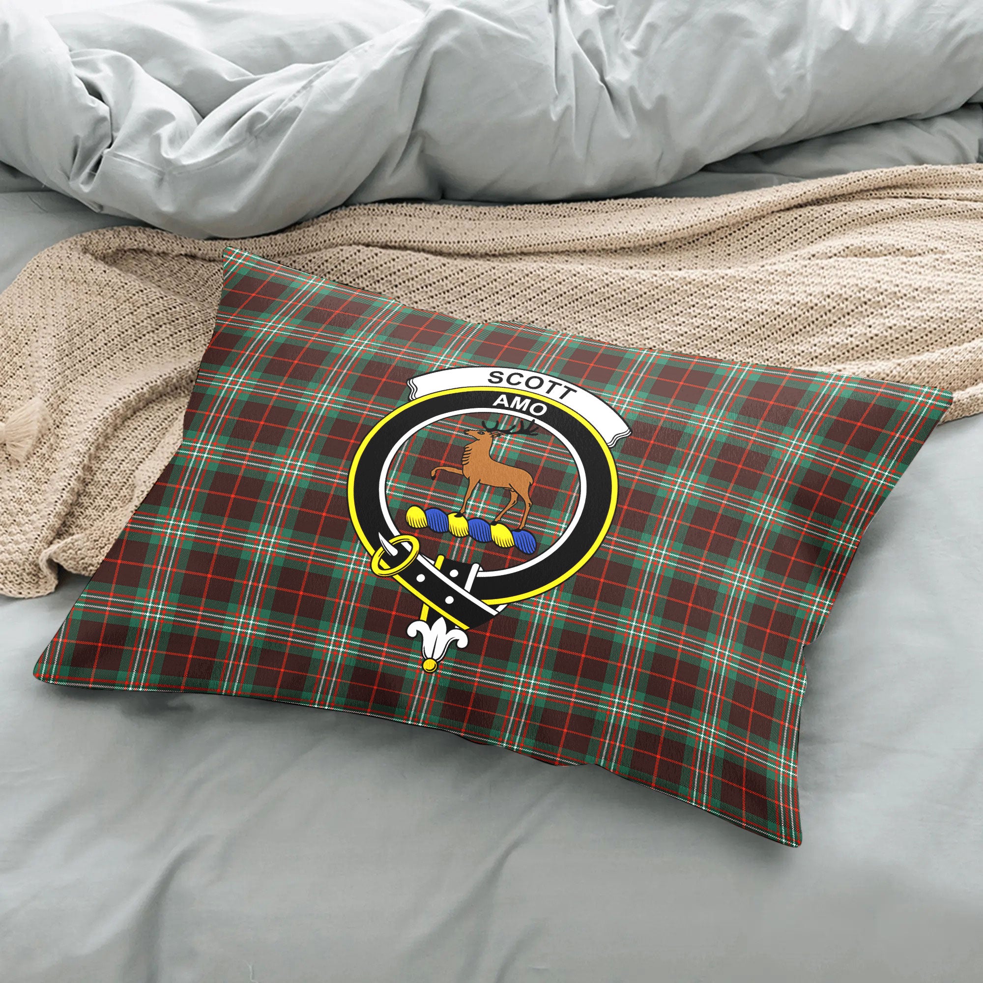 Scott Brown Ancient Tartan Crest Pillow Cover