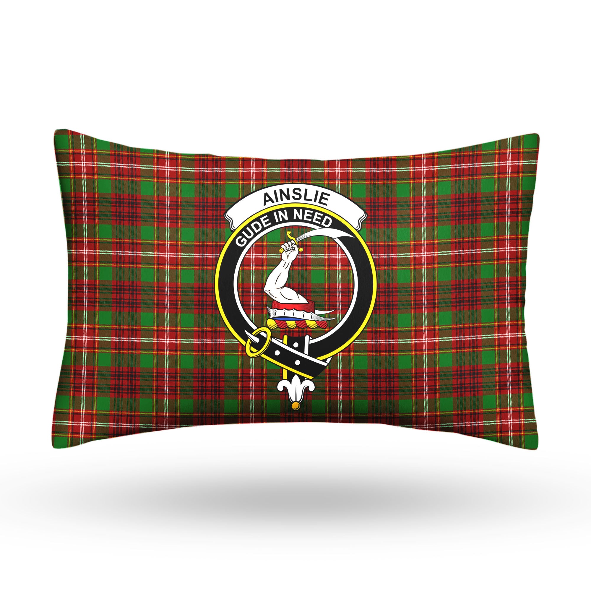 Ainslie Tartan Crest Pillow Cover