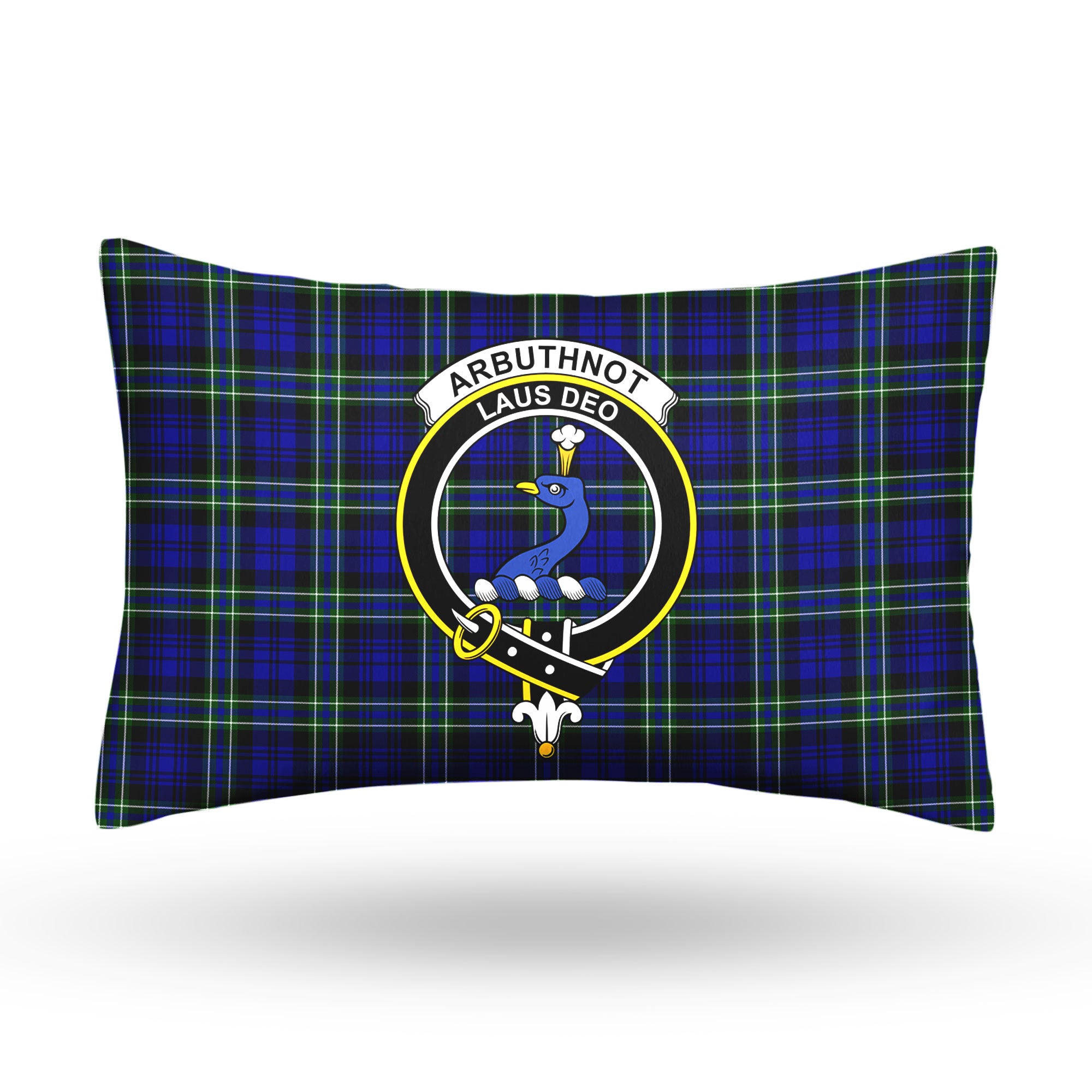 Arbuthnot Modern Tartan Crest Pillow Cover