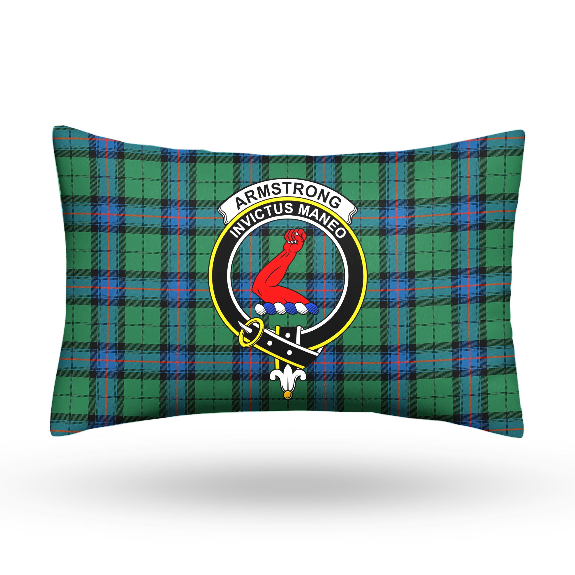 Armstrong Ancient Tartan Crest Pillow Cover