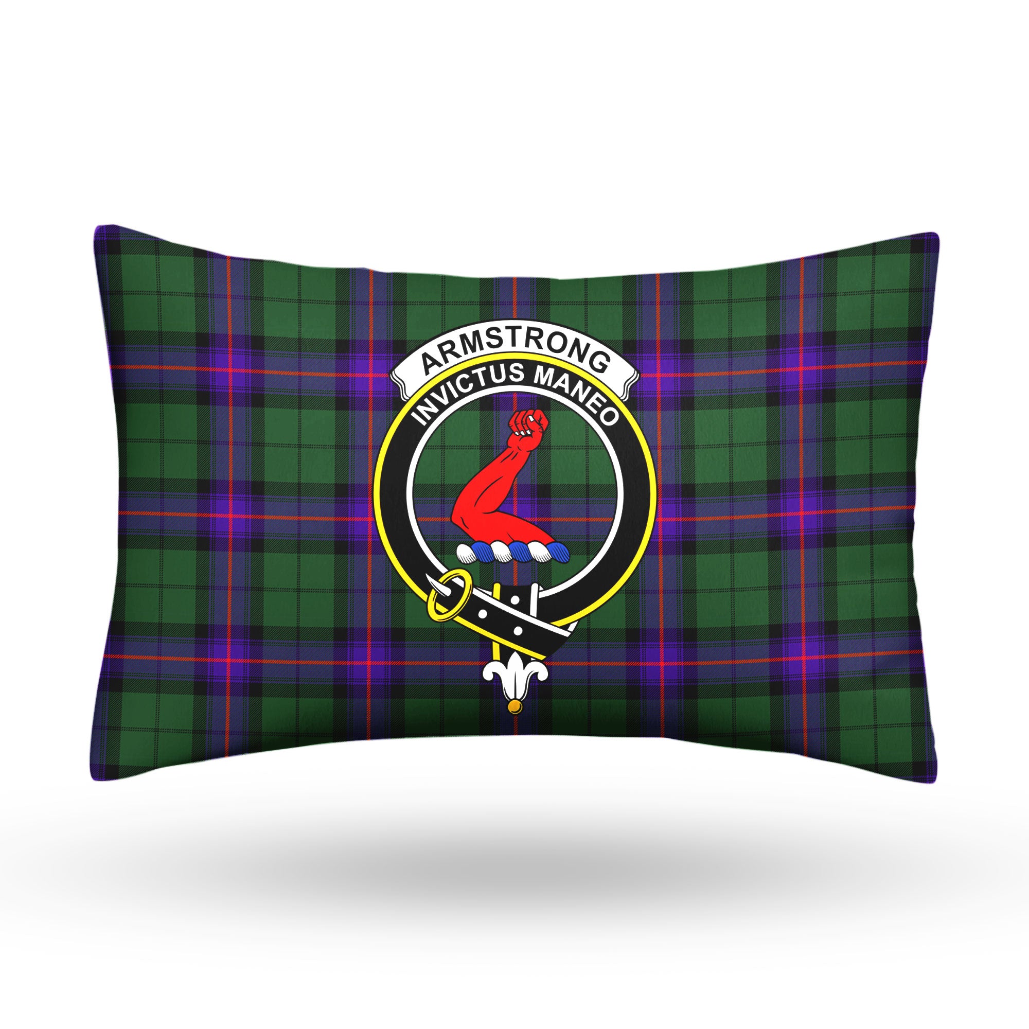 Armstrong Modern Tartan Crest Pillow Cover