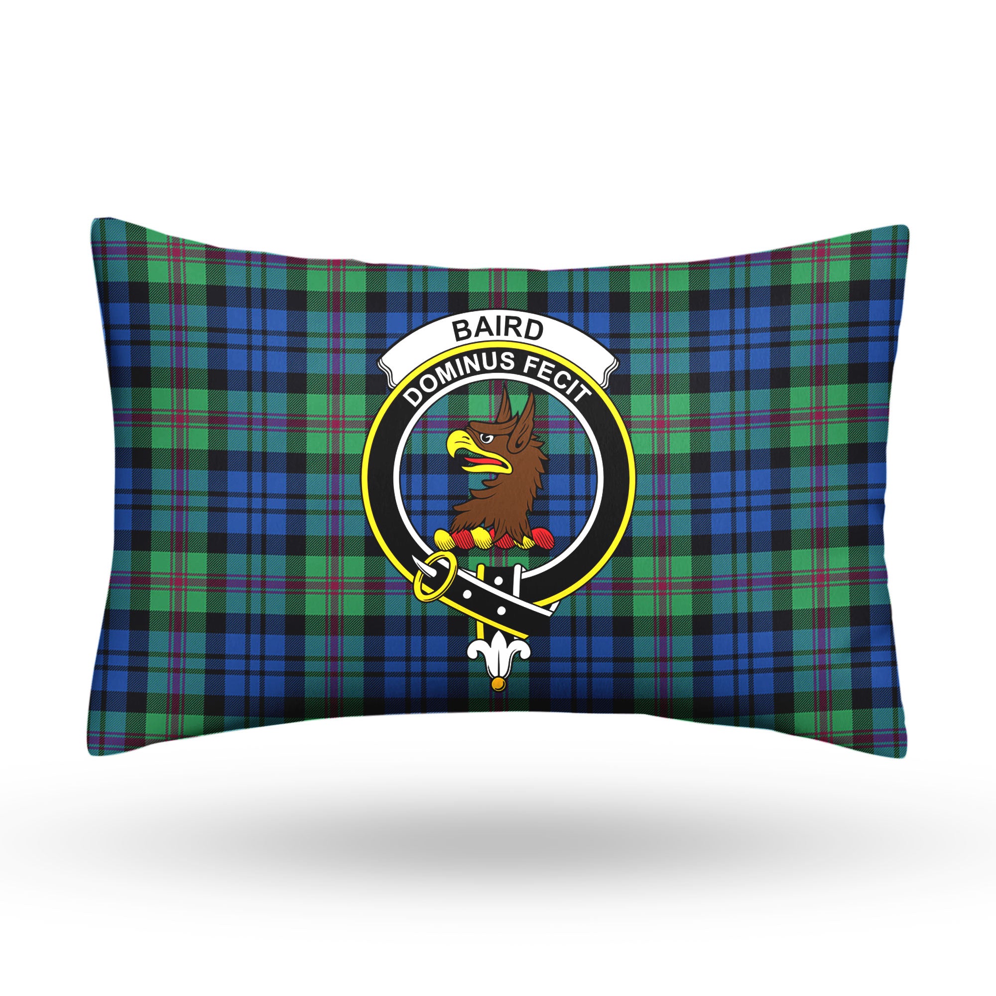 Baird Ancient Tartan Crest Pillow Cover