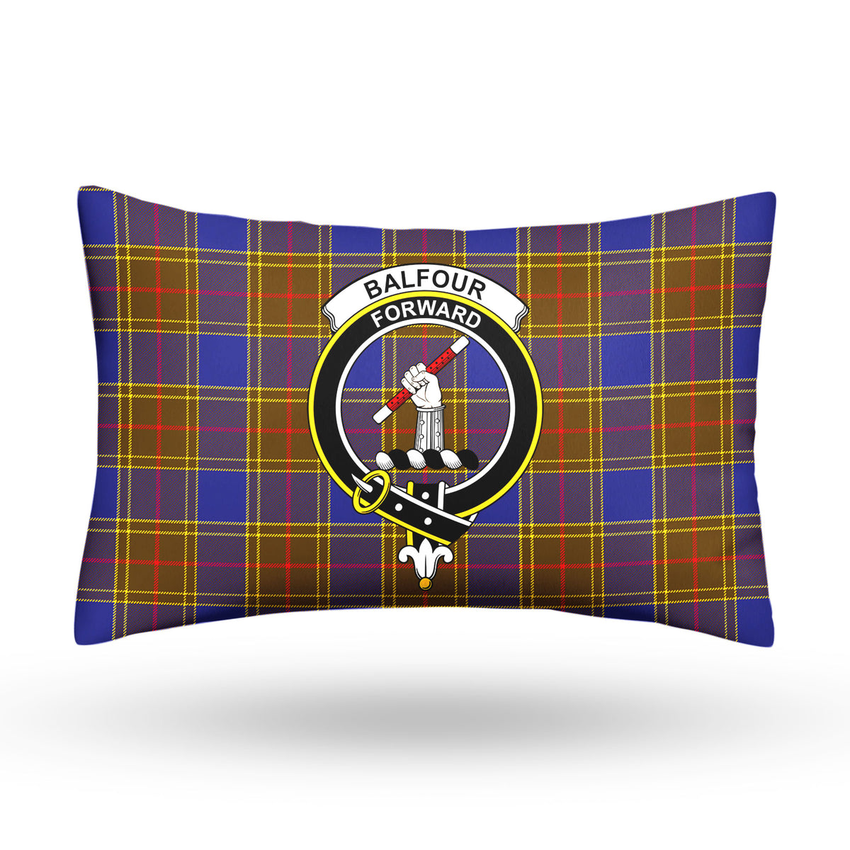 Balfour Modern Tartan Crest Pillow Cover