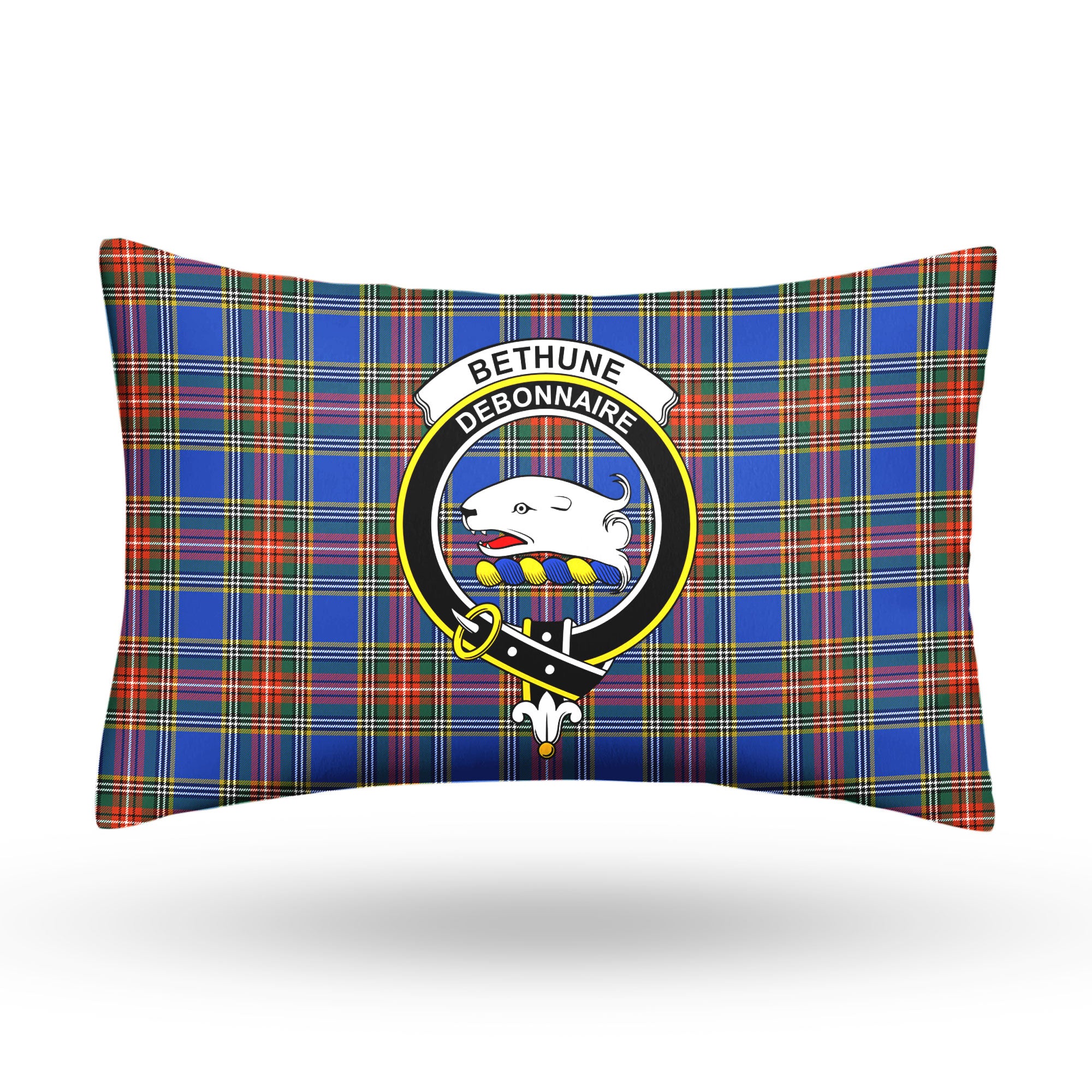 Bethune Ancient Tartan Crest Pillow Cover