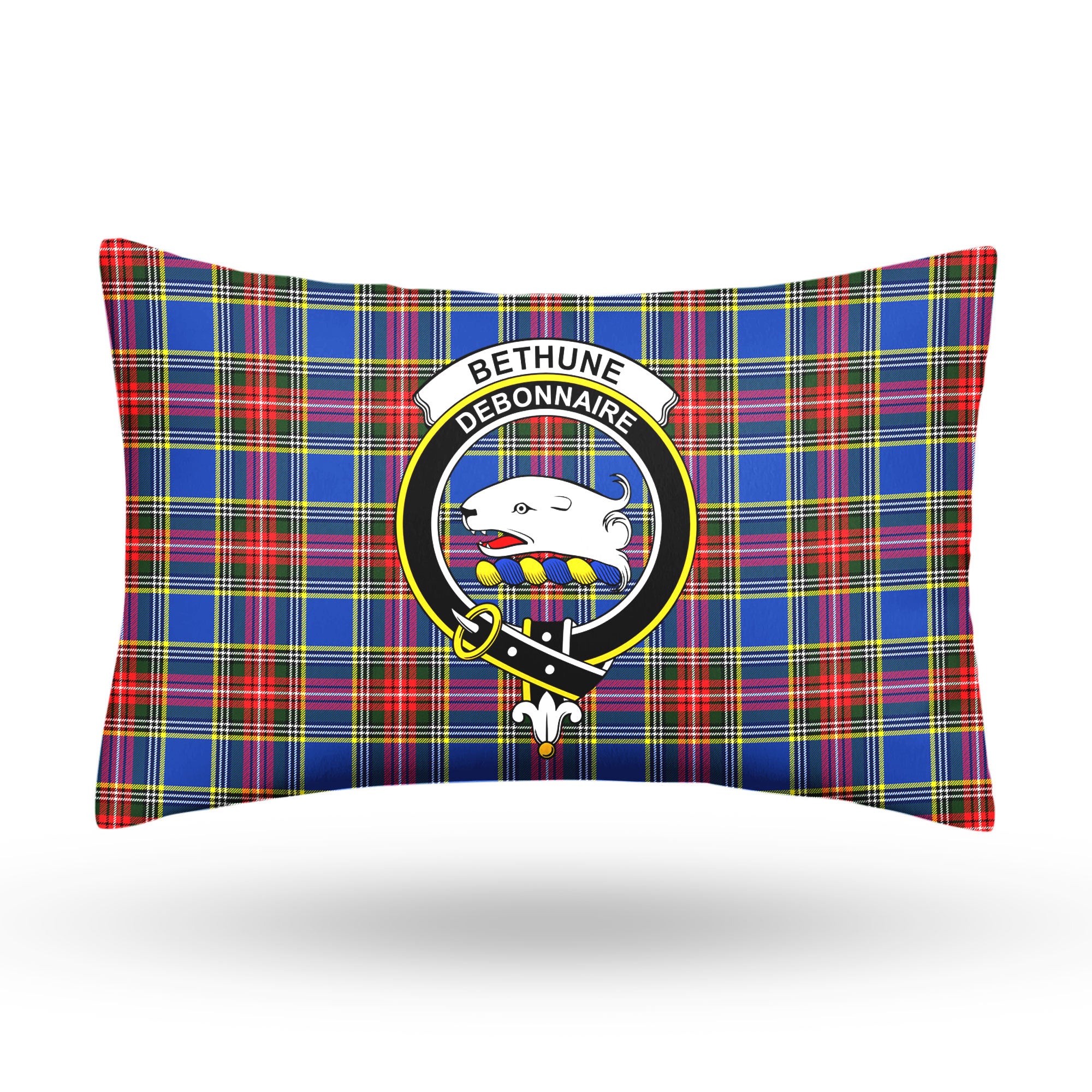 Bethune Modern Tartan Crest Pillow Cover