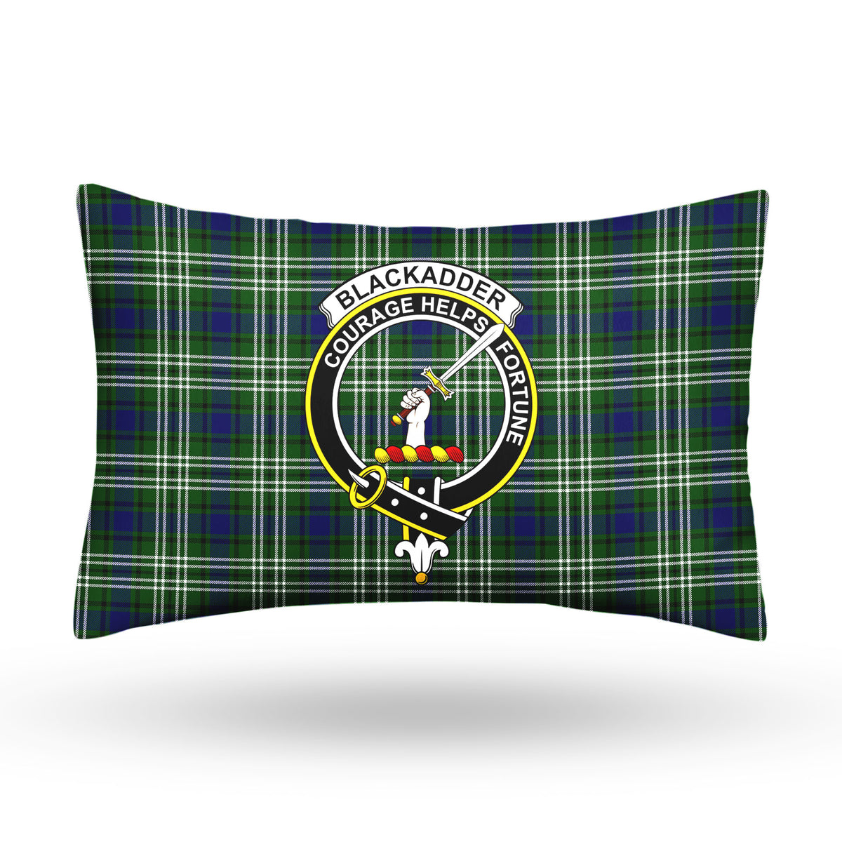 Blackadder Tartan Crest Pillow Cover