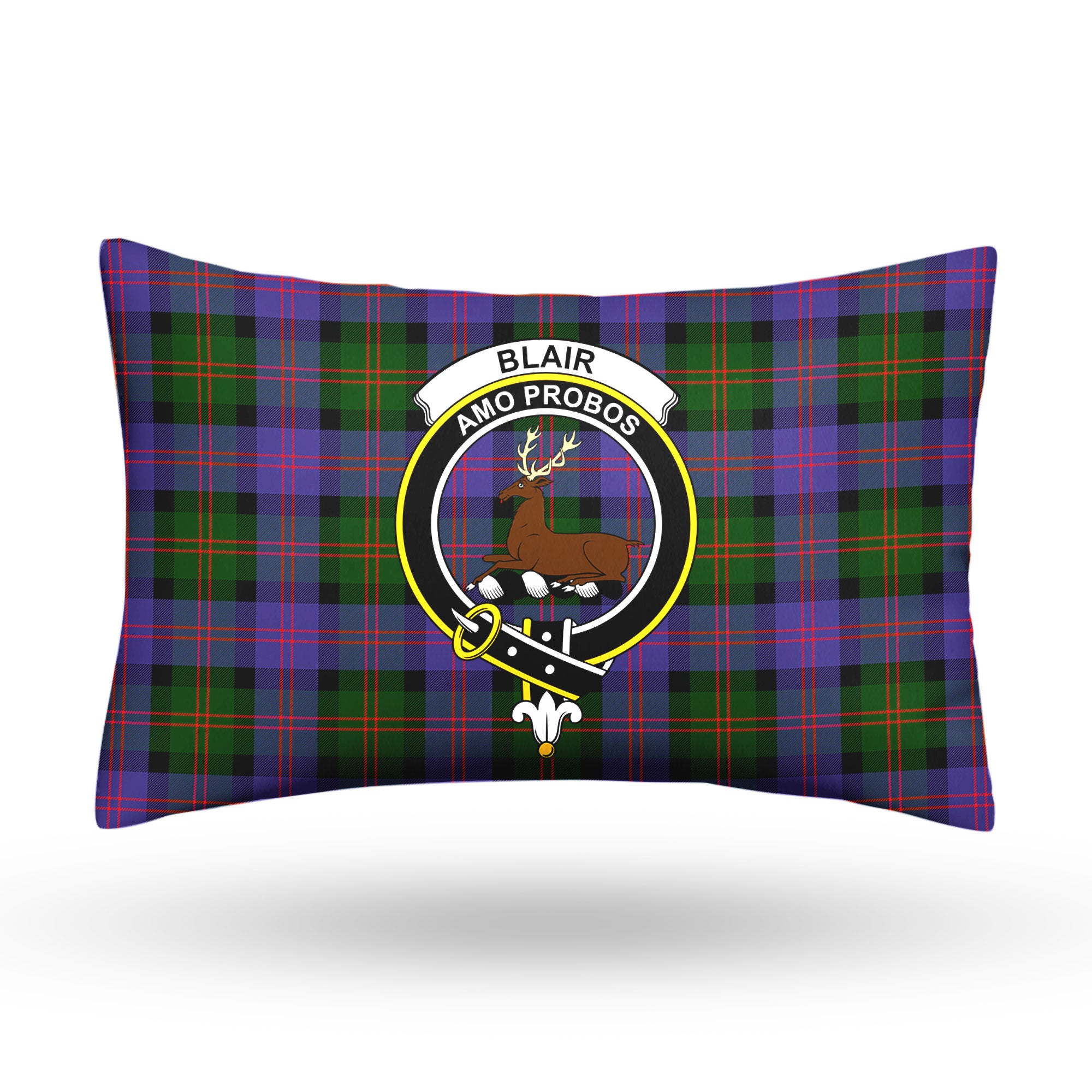 Blair Modern Tartan Crest Pillow Cover