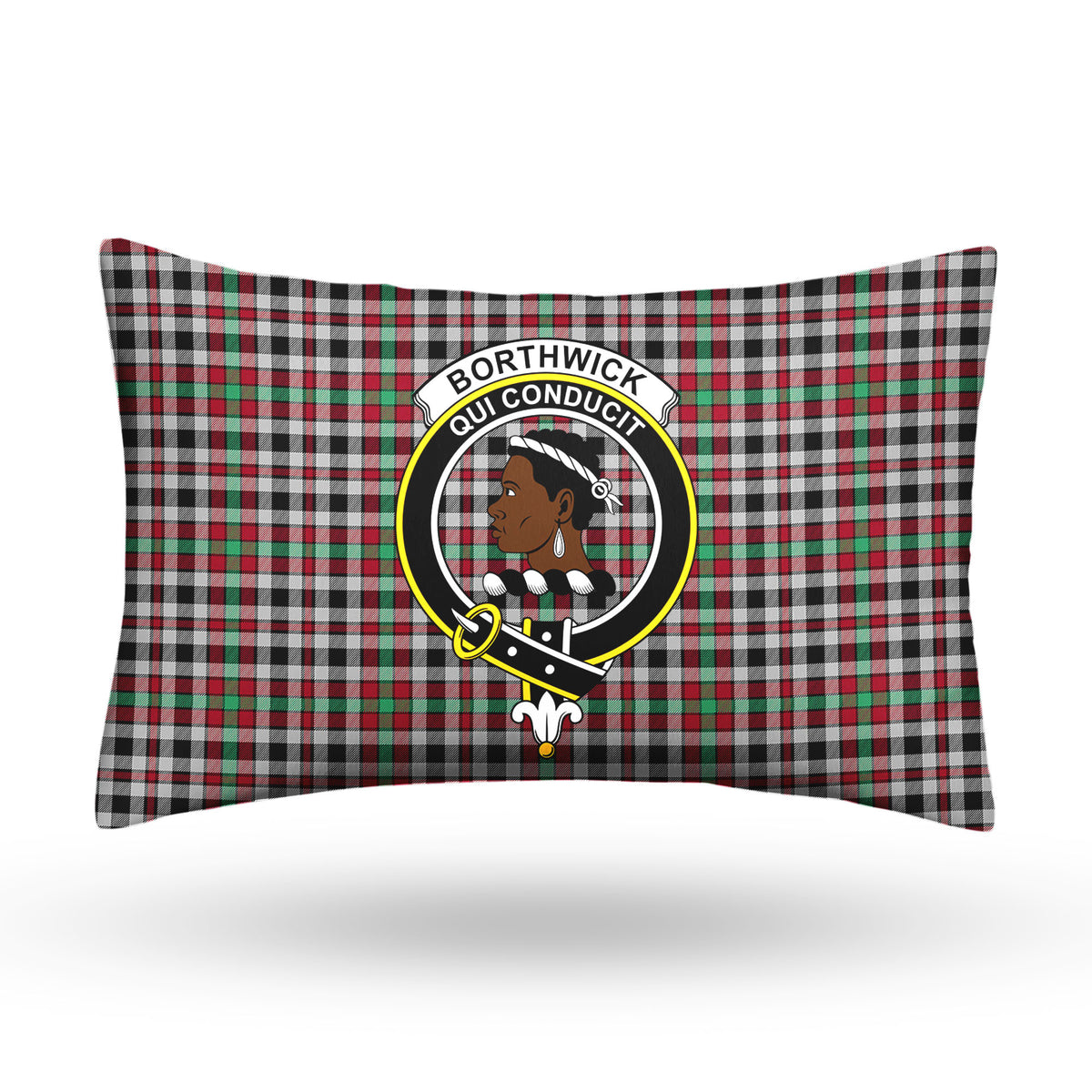 Borthwick Ancient Tartan Crest Pillow Cover