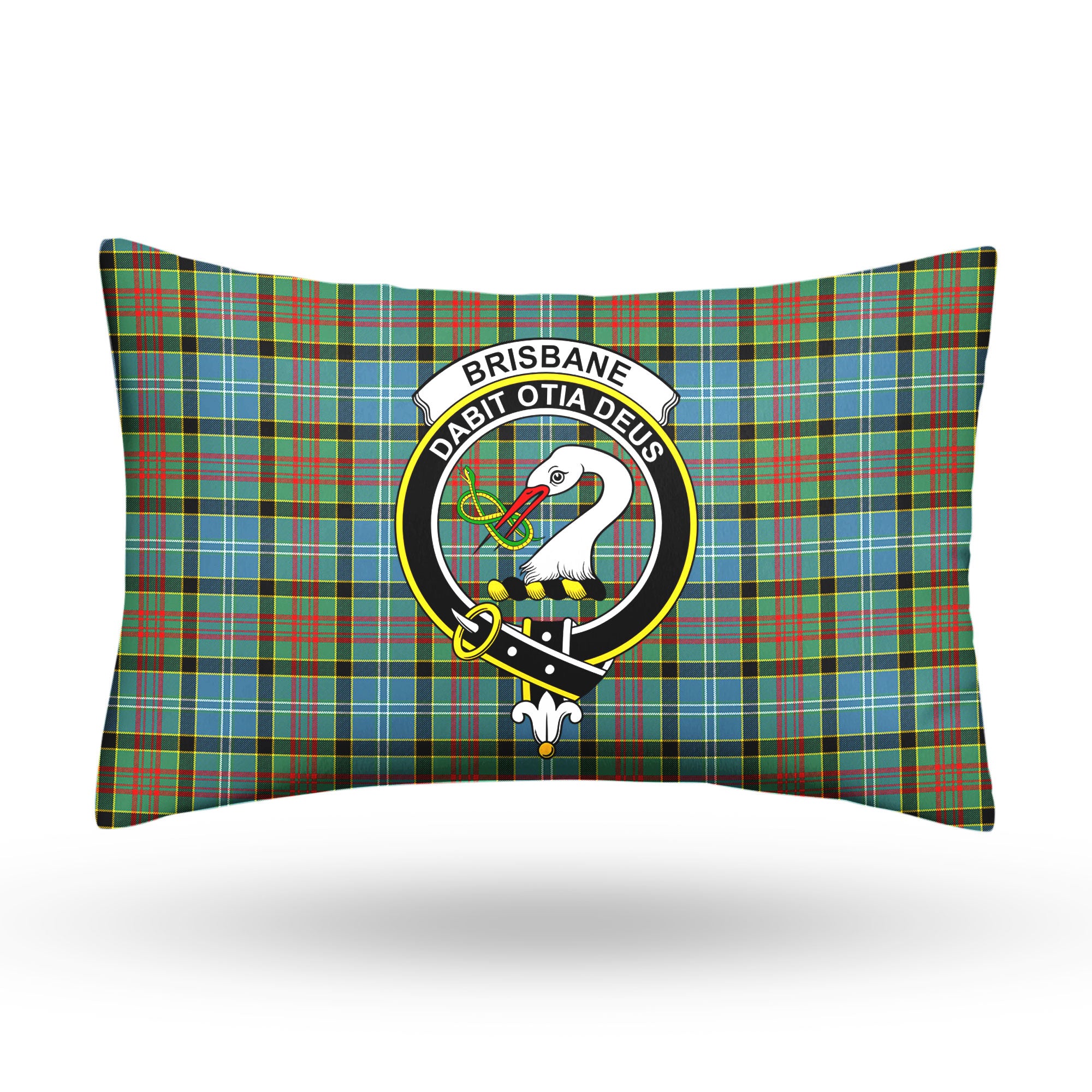 Brisbane Tartan Crest Pillow Cover