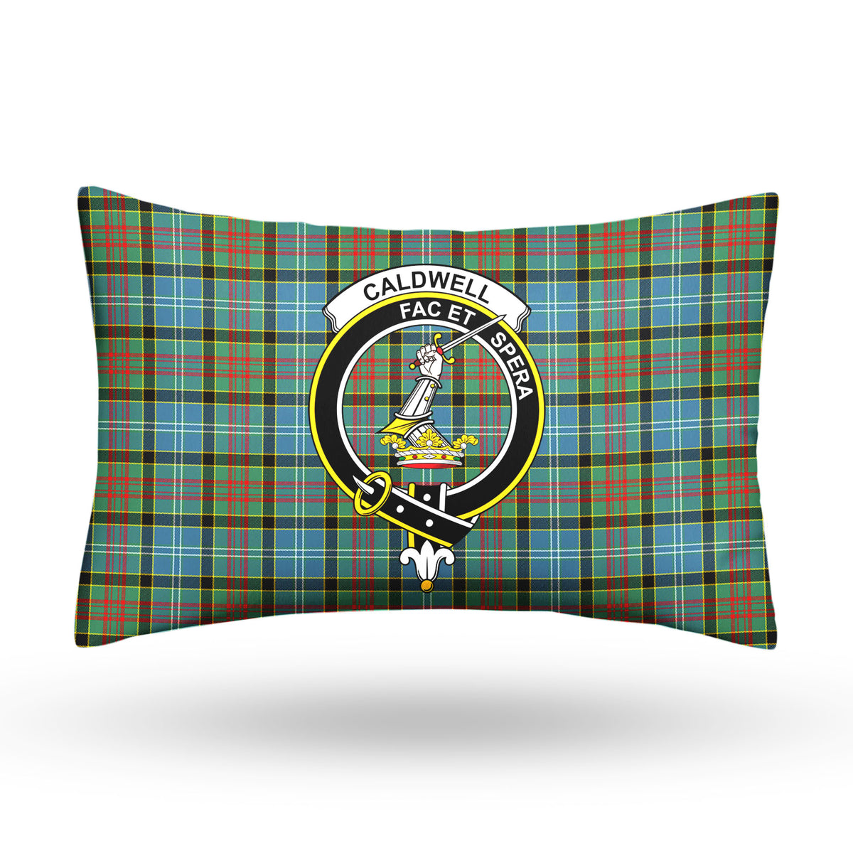 Caldwell Tartan Crest Pillow Cover