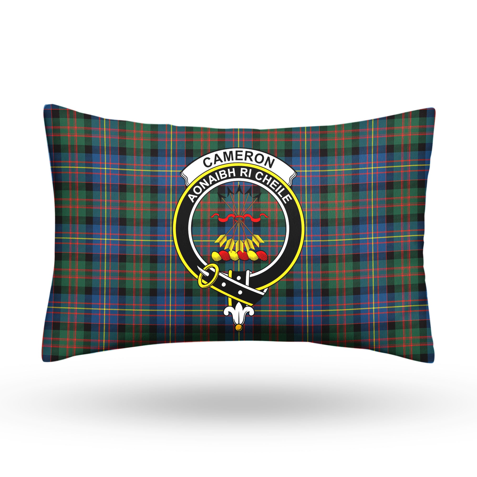 Cameron of Erracht Ancient Tartan Crest Pillow Cover