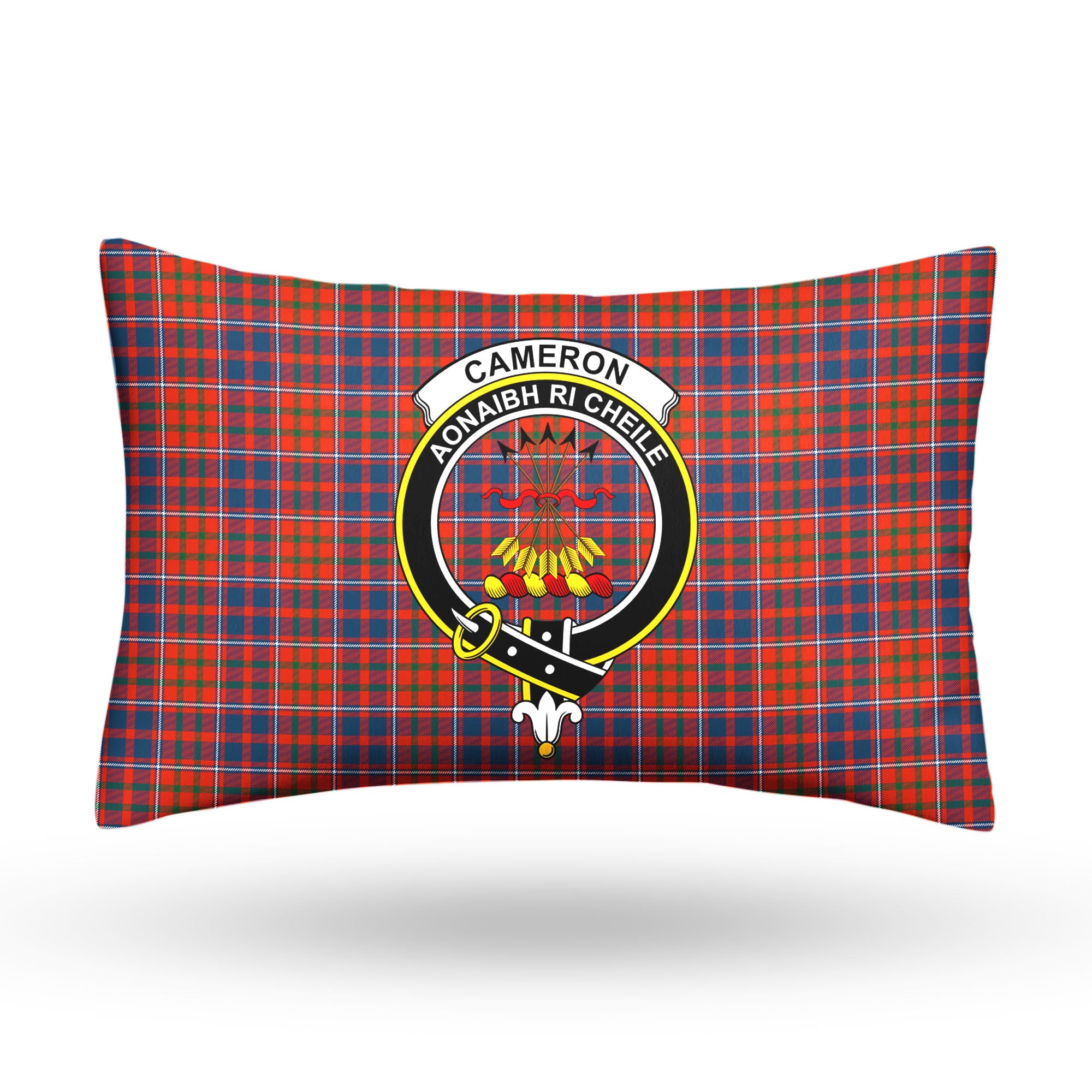 Cameron of Lochiel Ancient Tartan Crest Pillow Cover