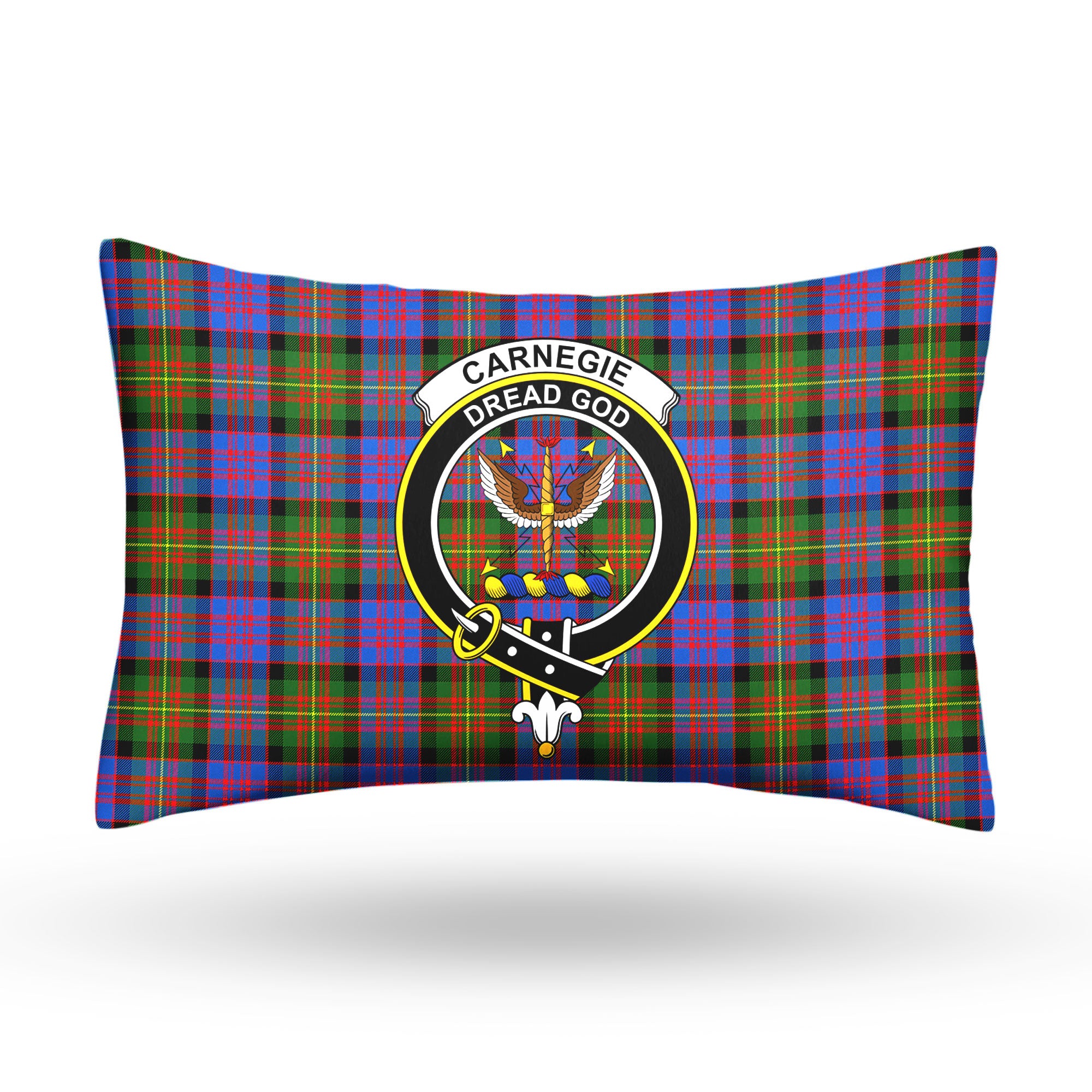 Carnegie Ancient Tartan Crest Pillow Cover