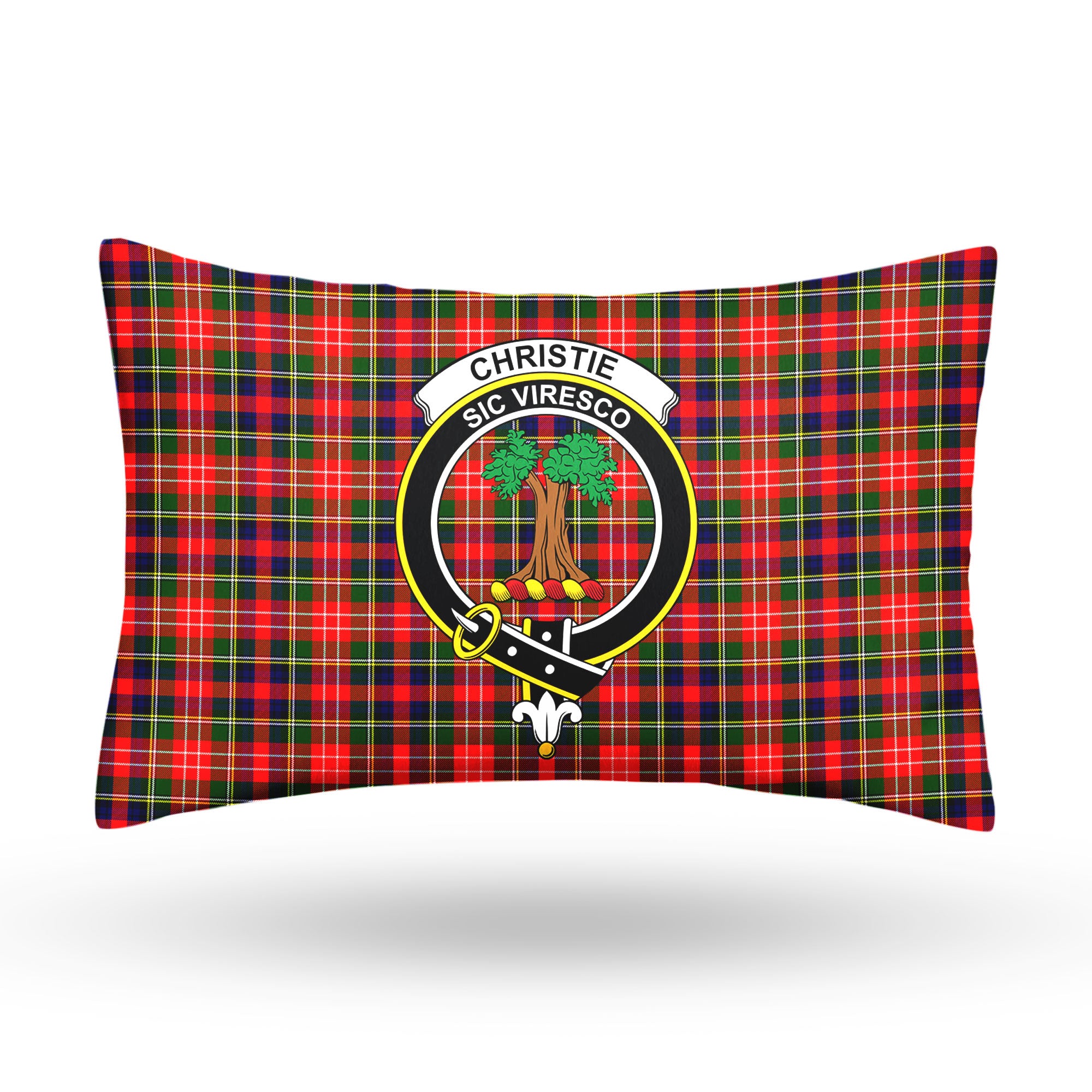 Christie Tartan Crest Pillow Cover