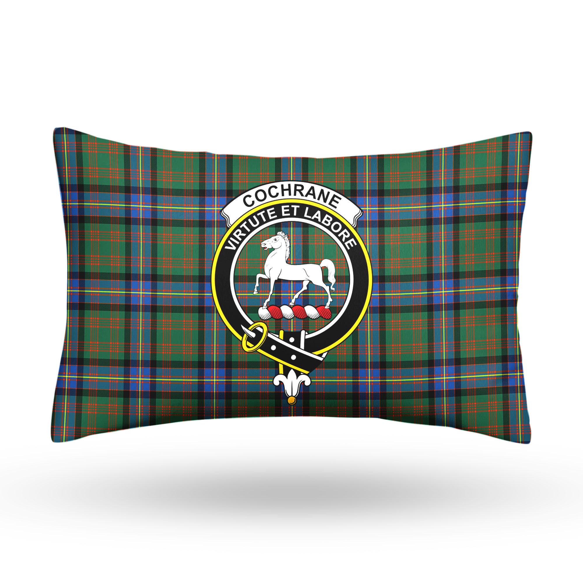 Cochrane Ancient Tartan Crest Pillow Cover