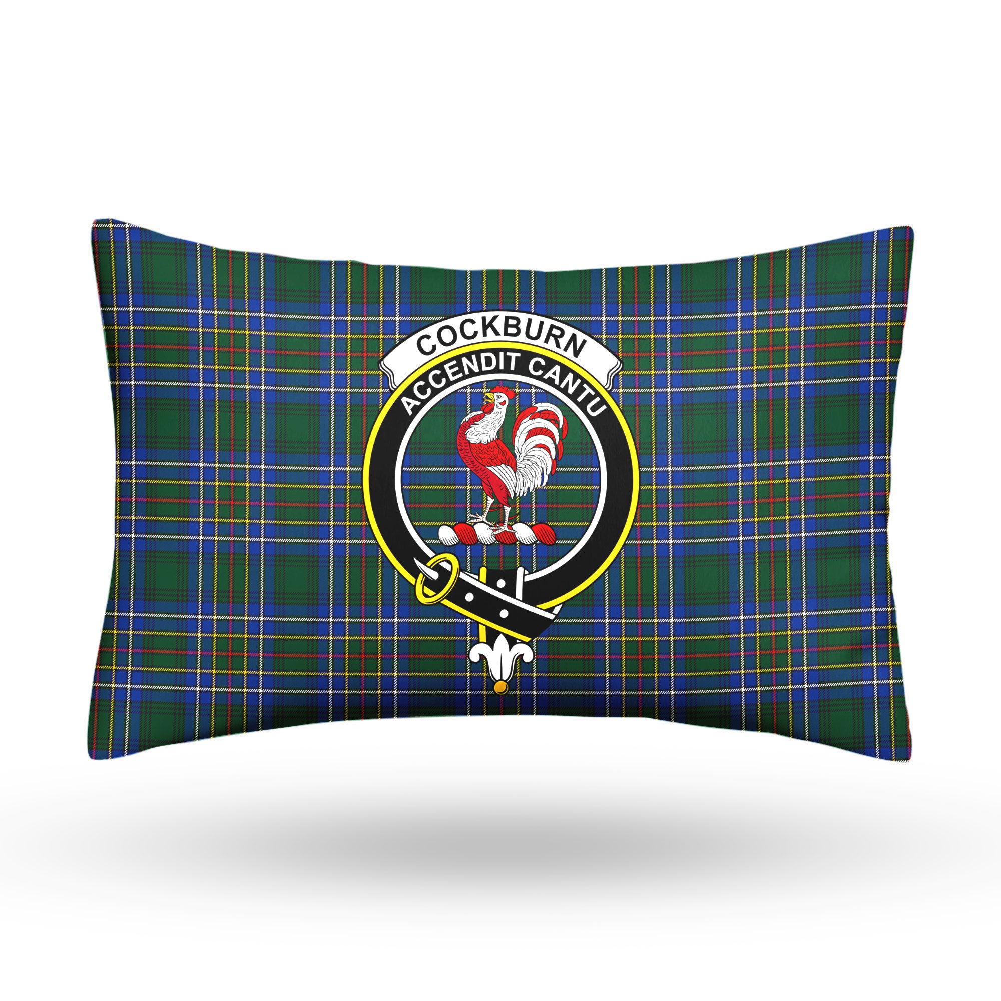 Cockburn Ancient Tartan Crest Pillow Cover