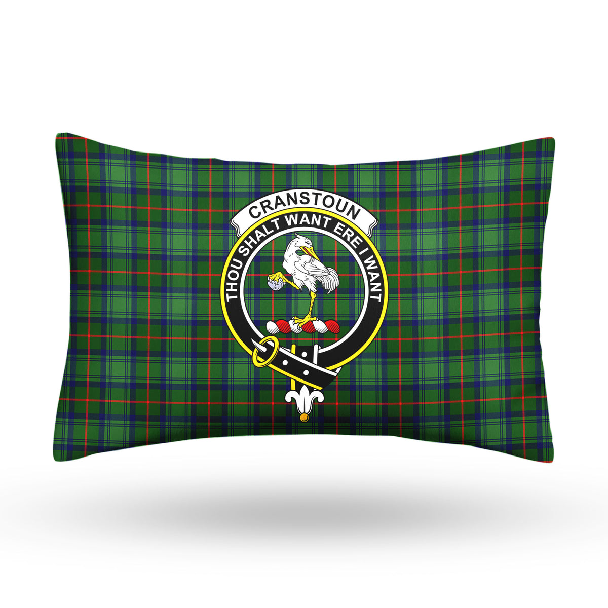 Cranstoun Tartan Crest Pillow Cover