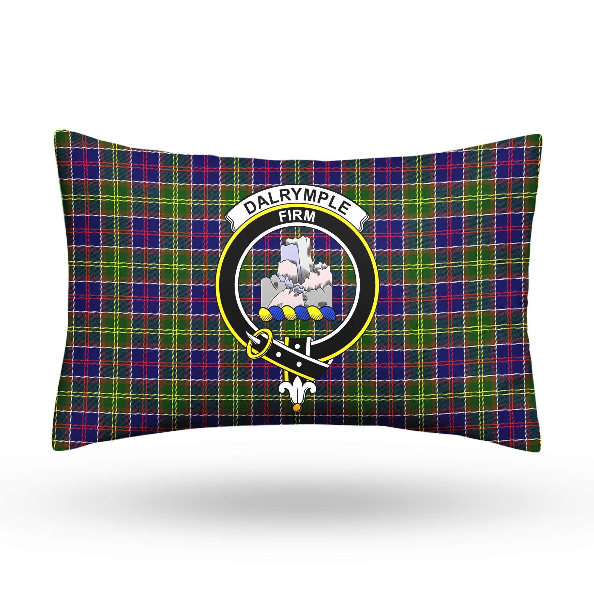 Dalrymple Tartan Crest Pillow Cover