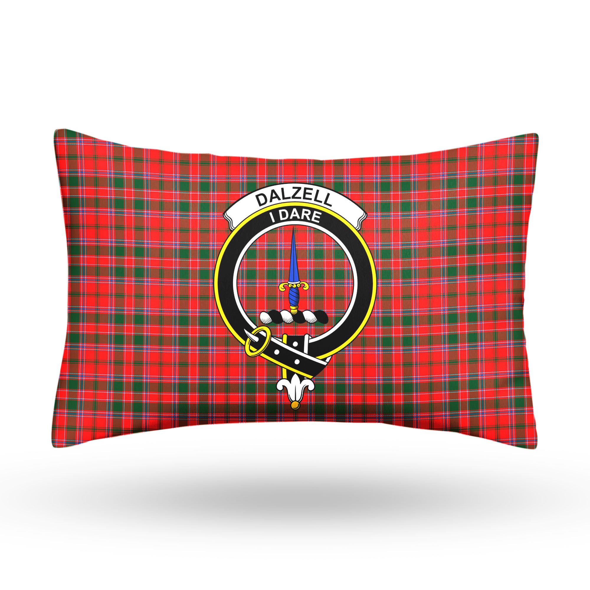 Dalziel Modern Tartan Crest Pillow Cover