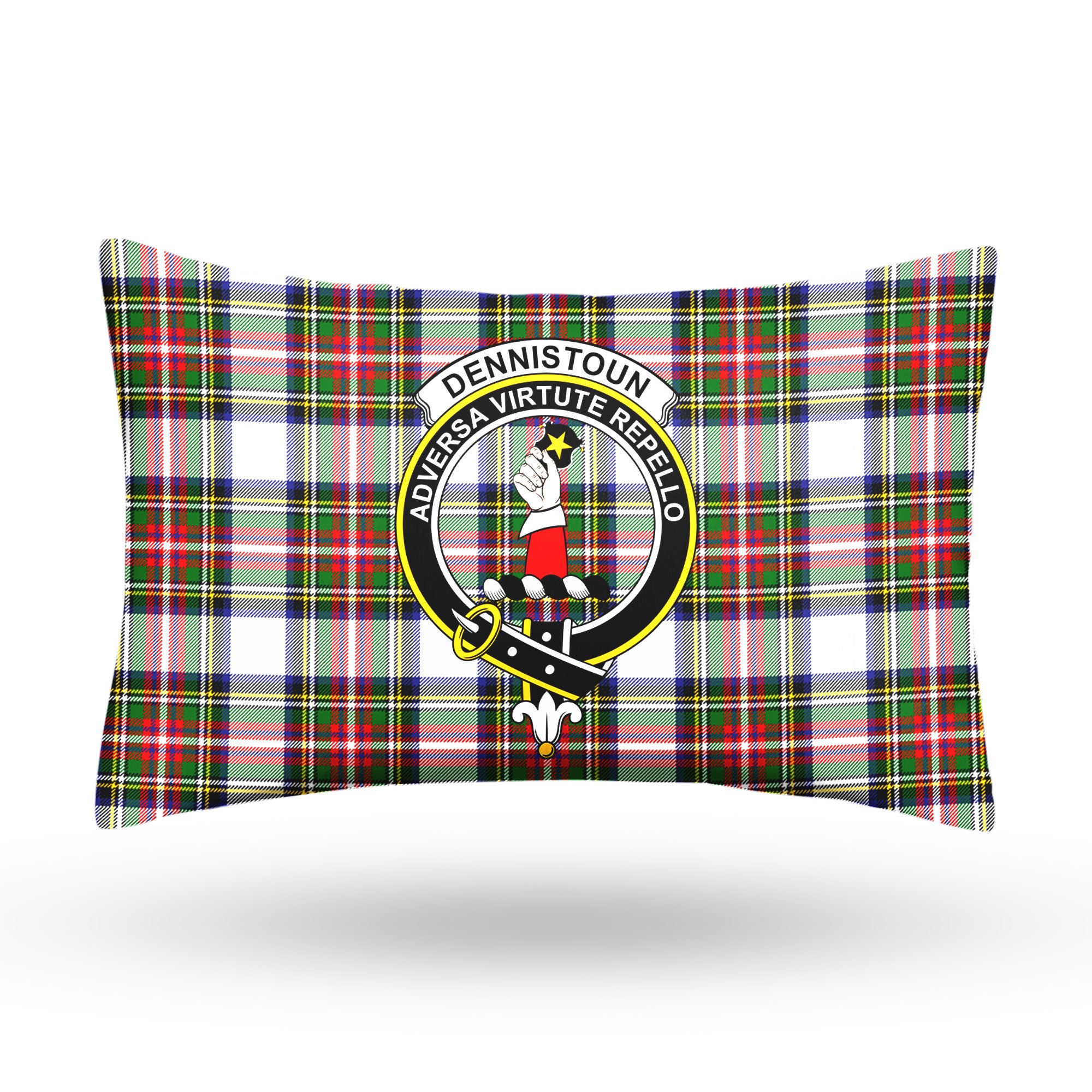 Dennistoun Tartan Crest Pillow Cover