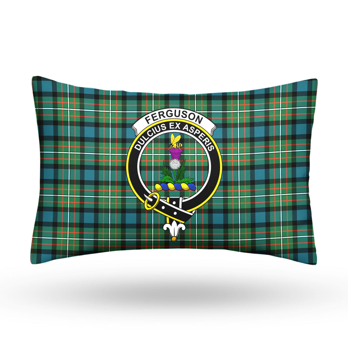 Ferguson Ancient Tartan Crest Pillow Cover