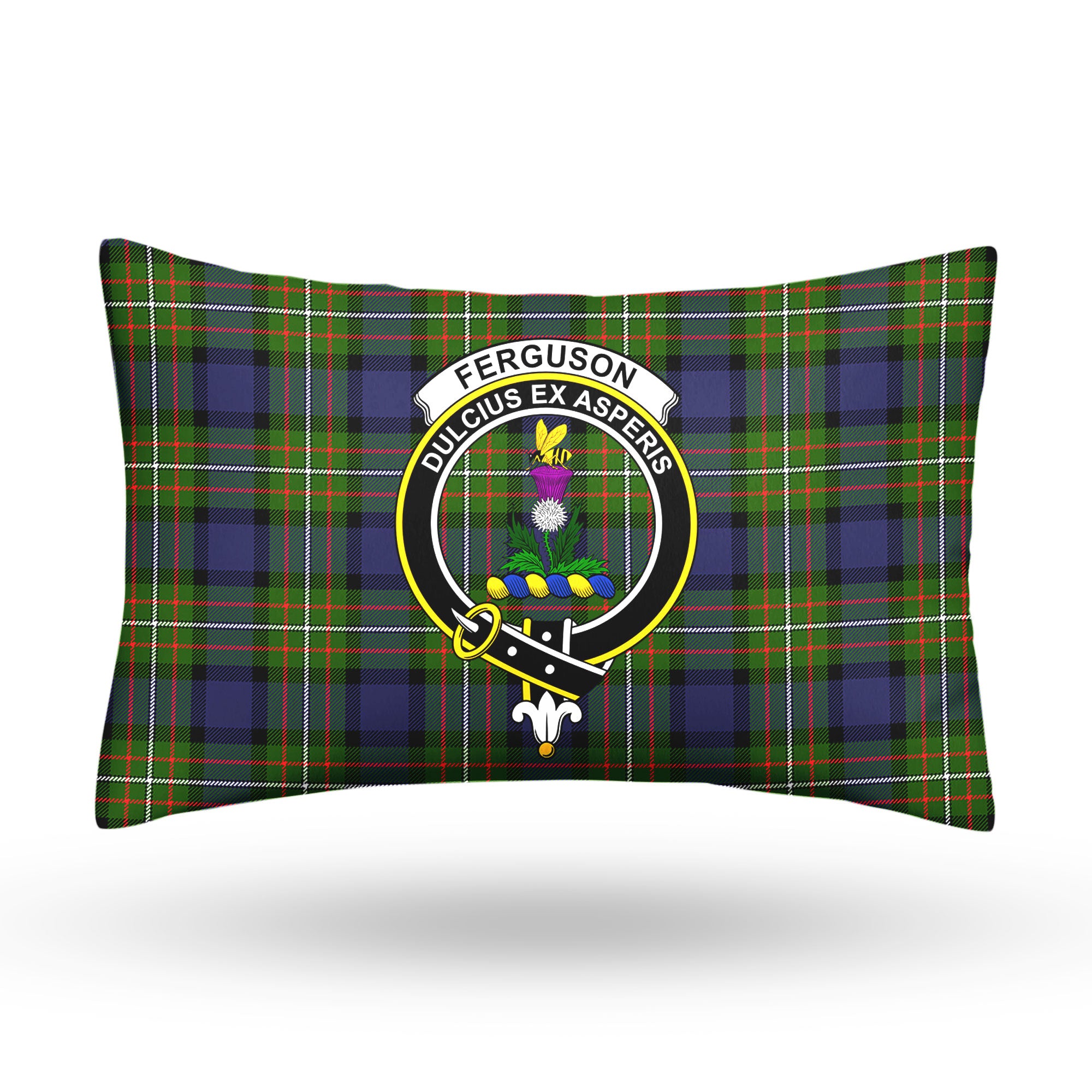 Ferguson Tartan Crest Pillow Cover