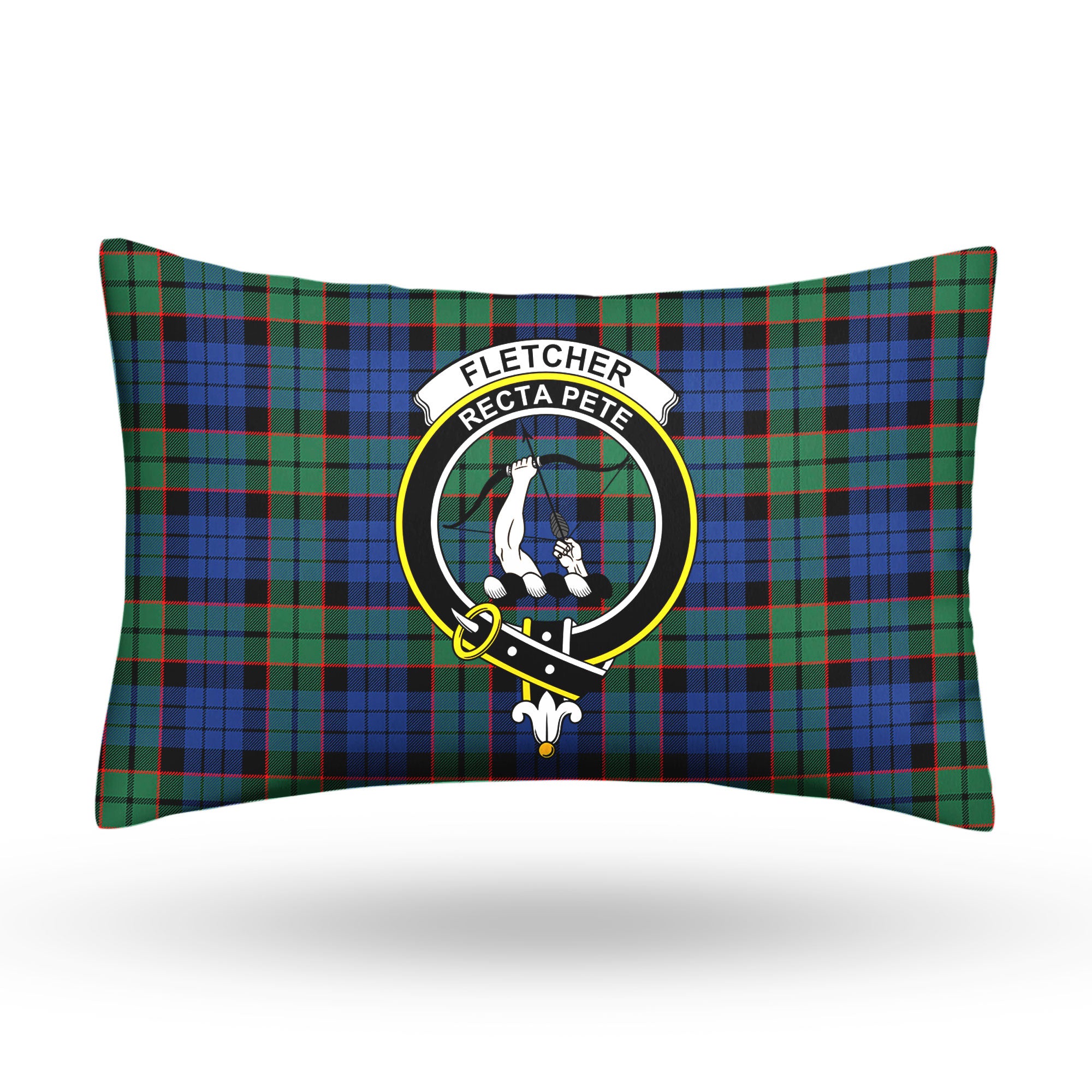 Fletcher Ancient Tartan Crest Pillow Cover