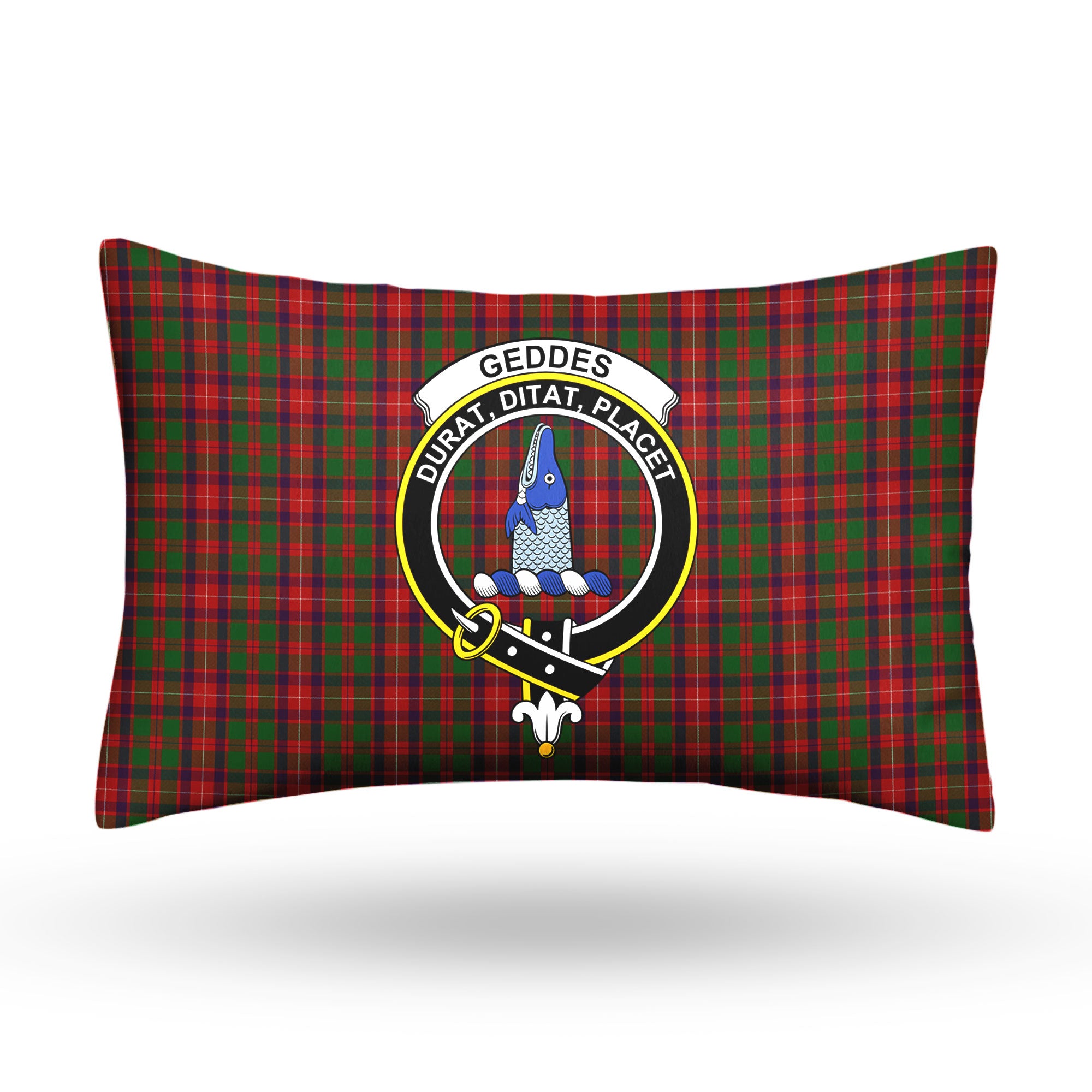 Geddes Tartan Crest Pillow Cover