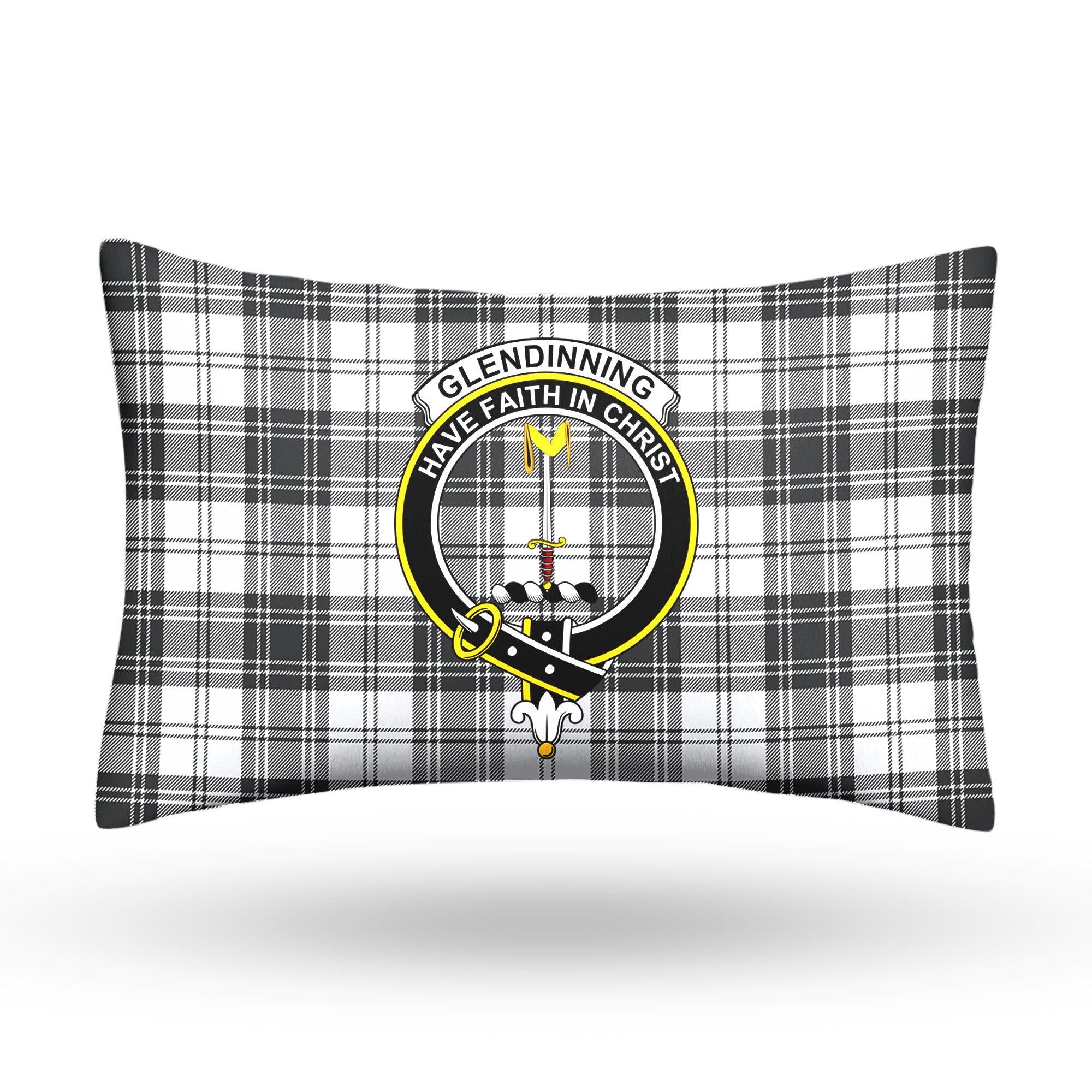 Glendinning Tartan Crest Pillow Cover