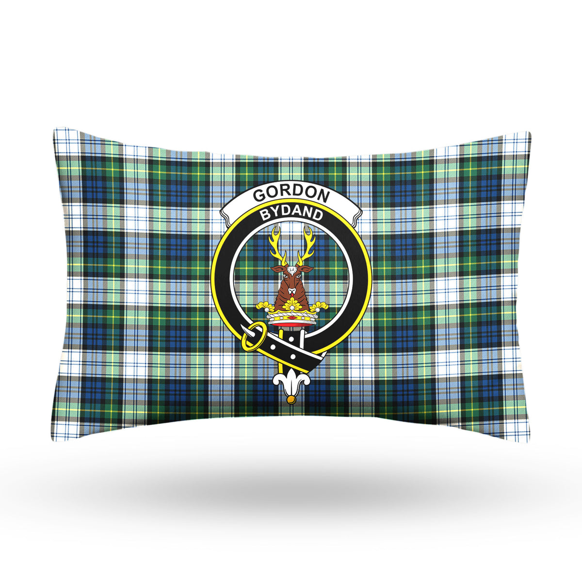 Gordon Dress Ancient Tartan Crest Pillow Cover