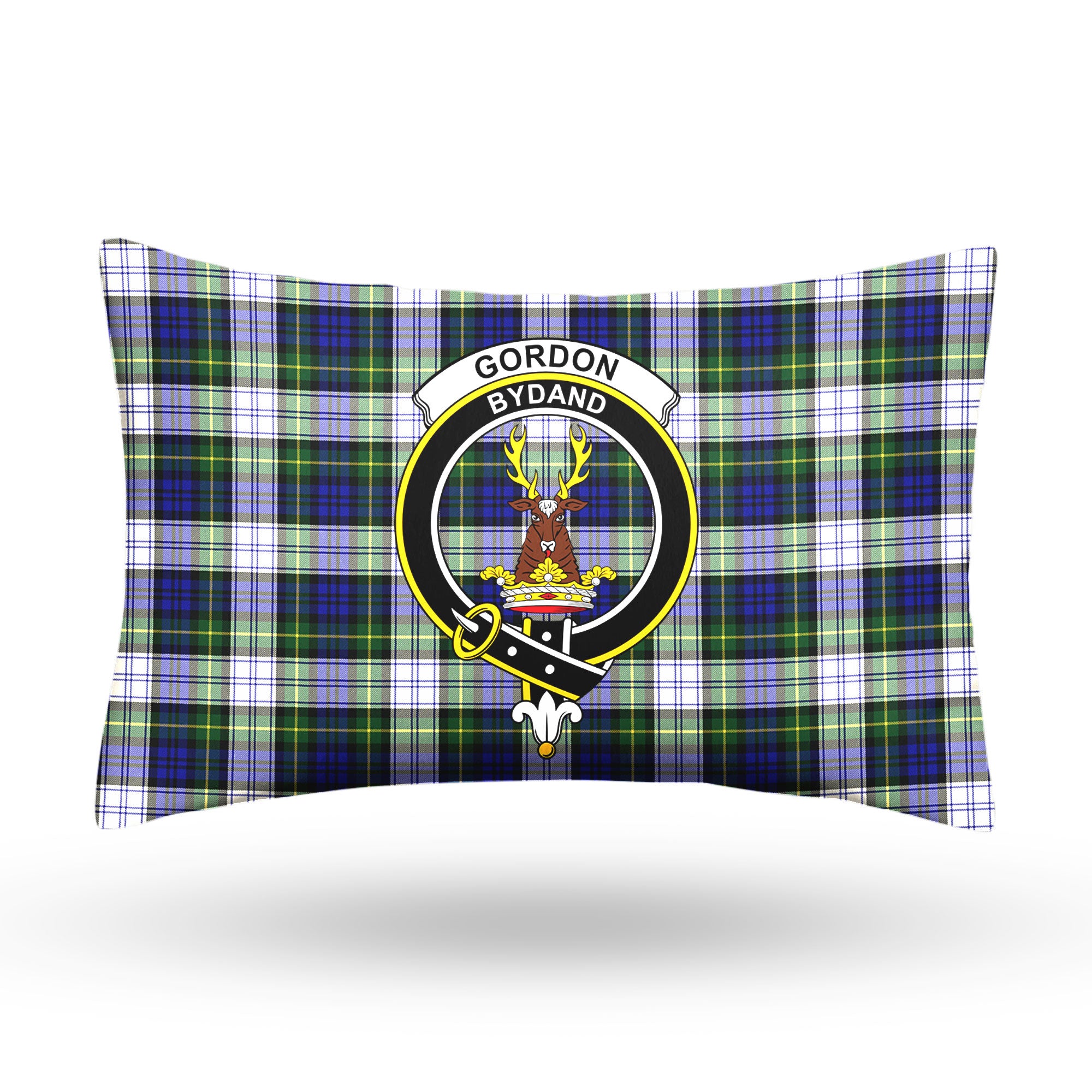 Gordon Dress Modern Tartan Crest Pillow Cover