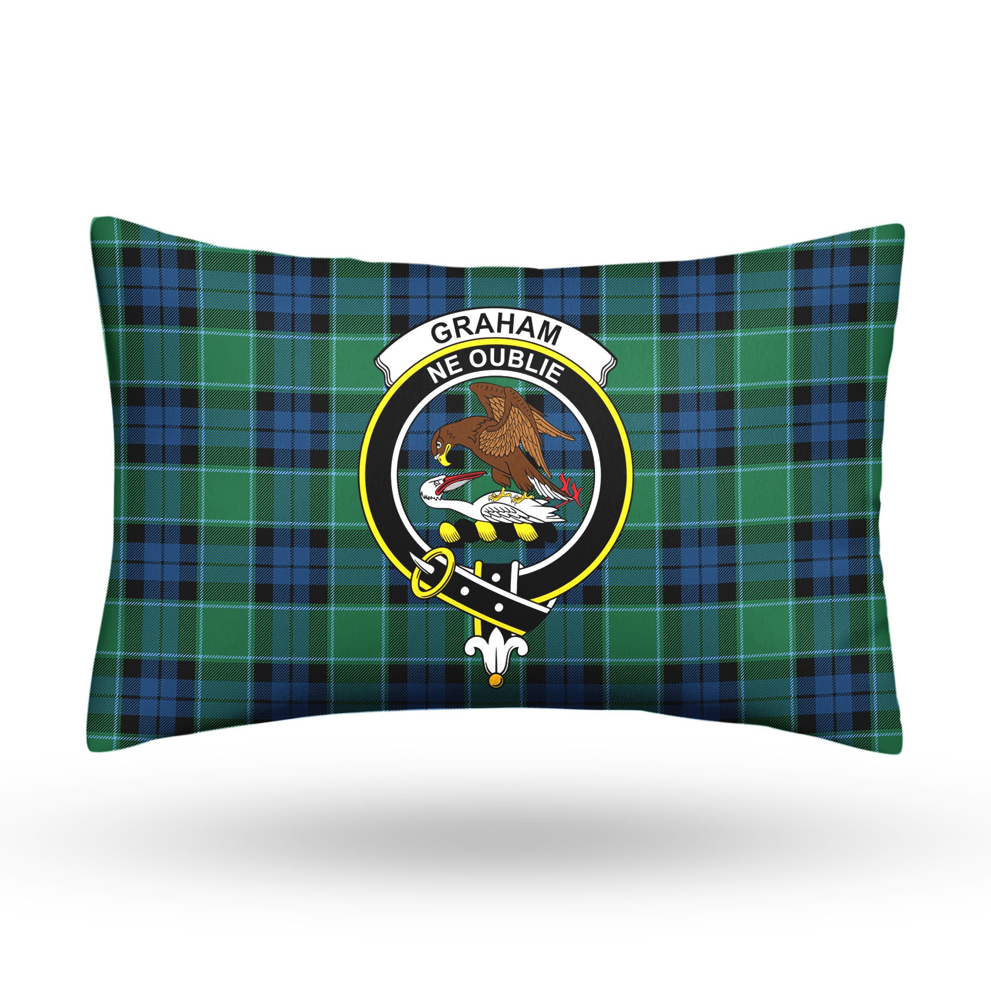 Graham of Menteith Ancient Tartan Crest Pillow Cover