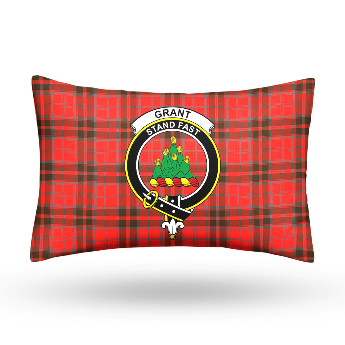 Grant Weathered Tartan Crest Pillow Cover