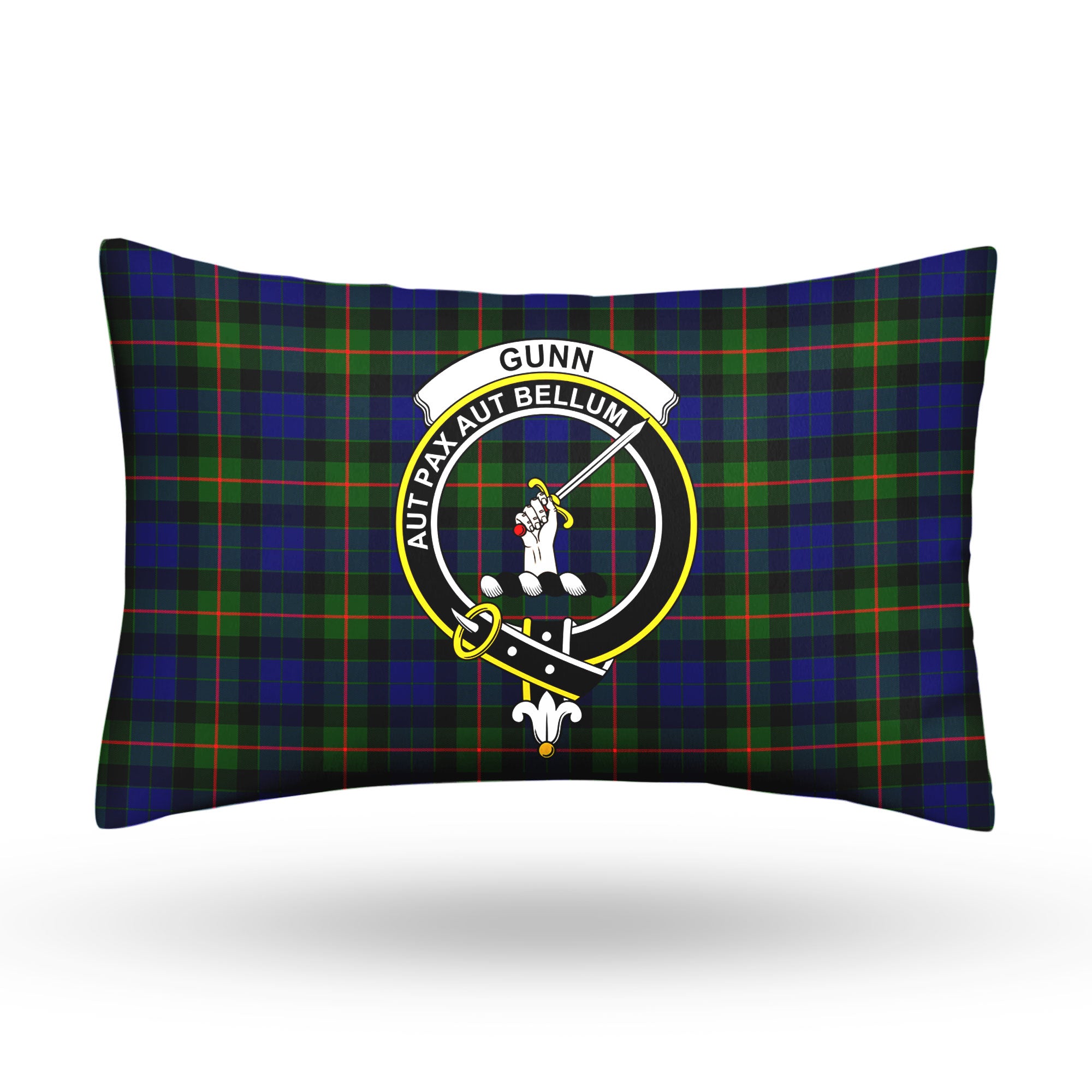 Gunn Modern Tartan Crest Pillow Cover