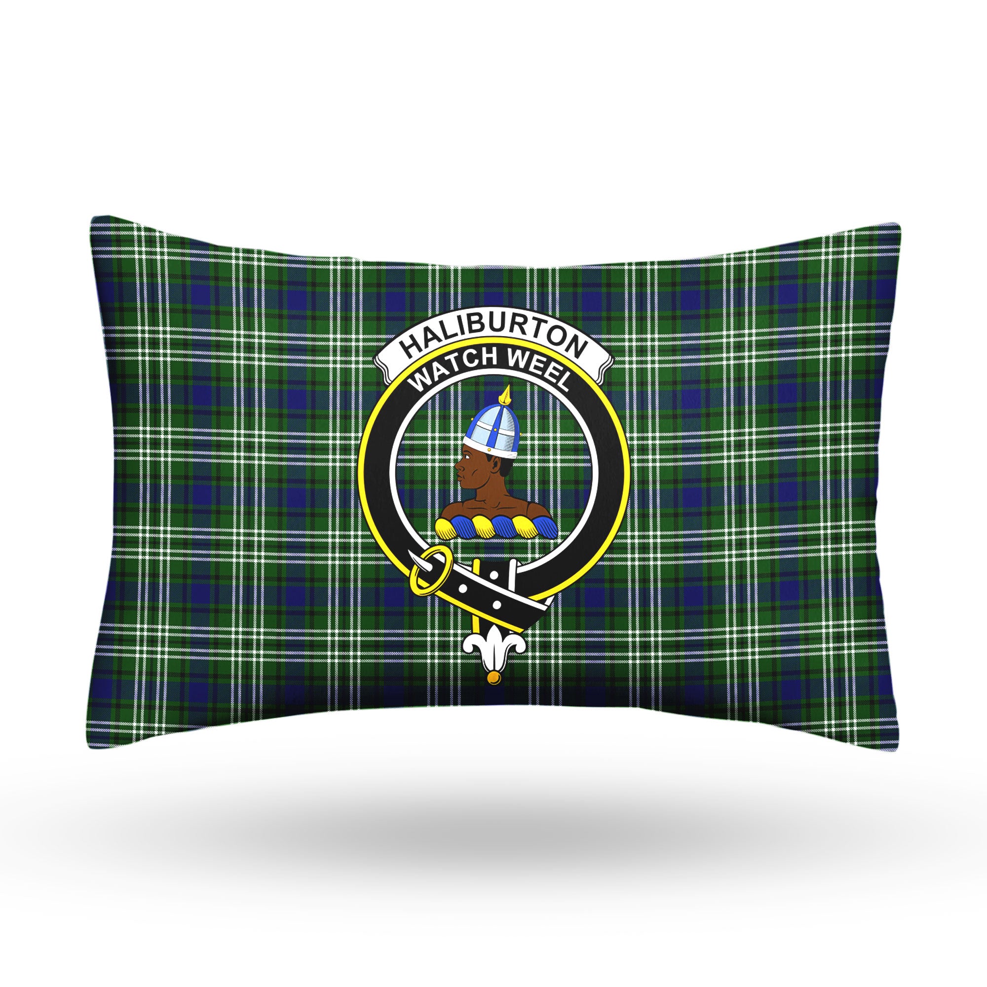 Haliburton Tartan Crest Pillow Cover