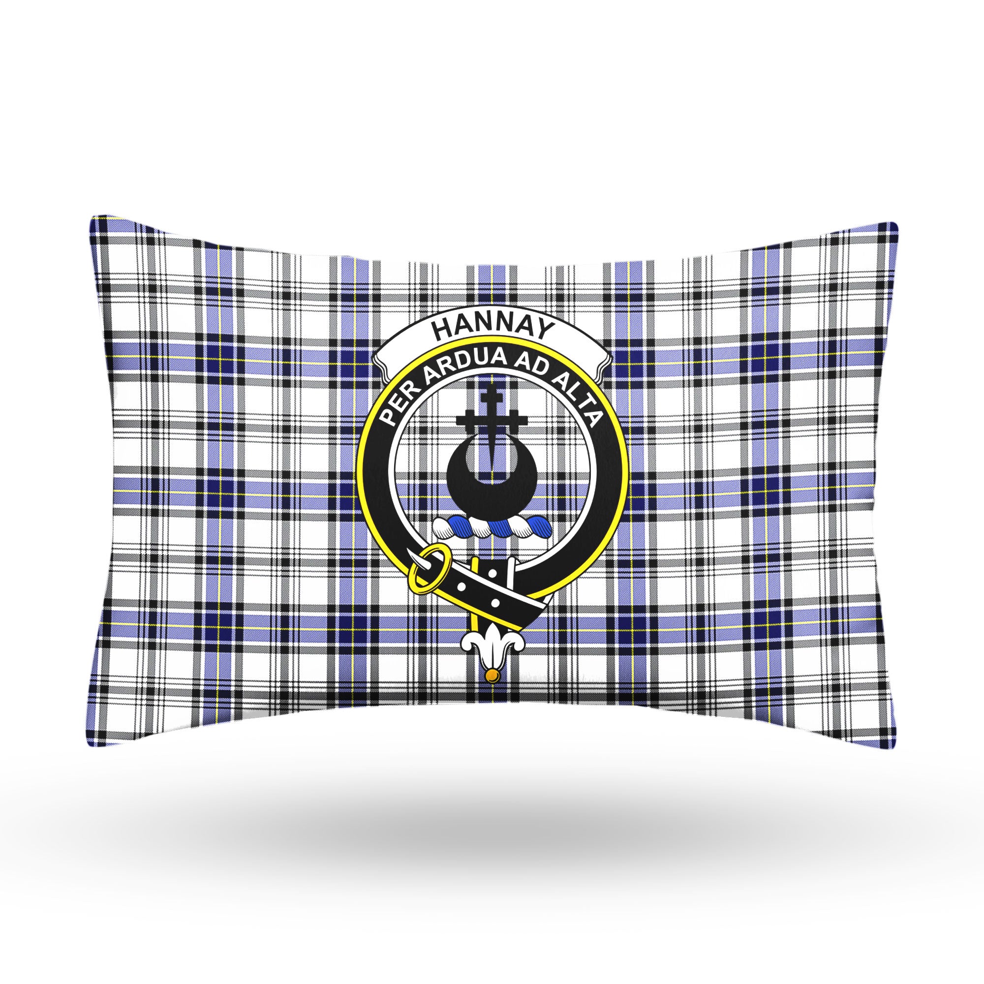 Hannay Modern Tartan Crest Pillow Cover