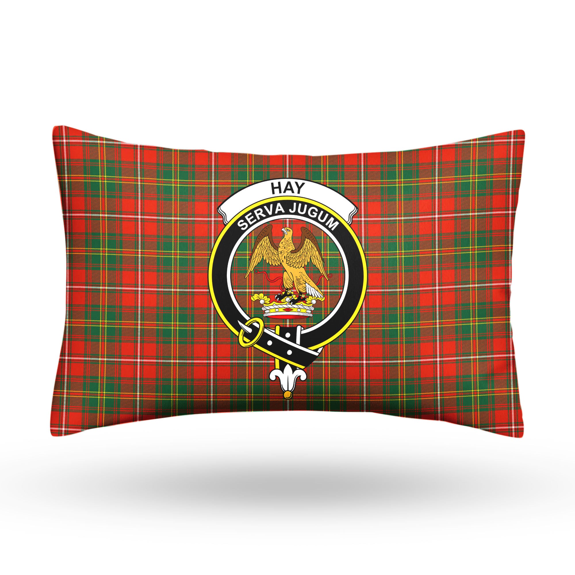 Hay Ancient Tartan Crest Pillow Cover