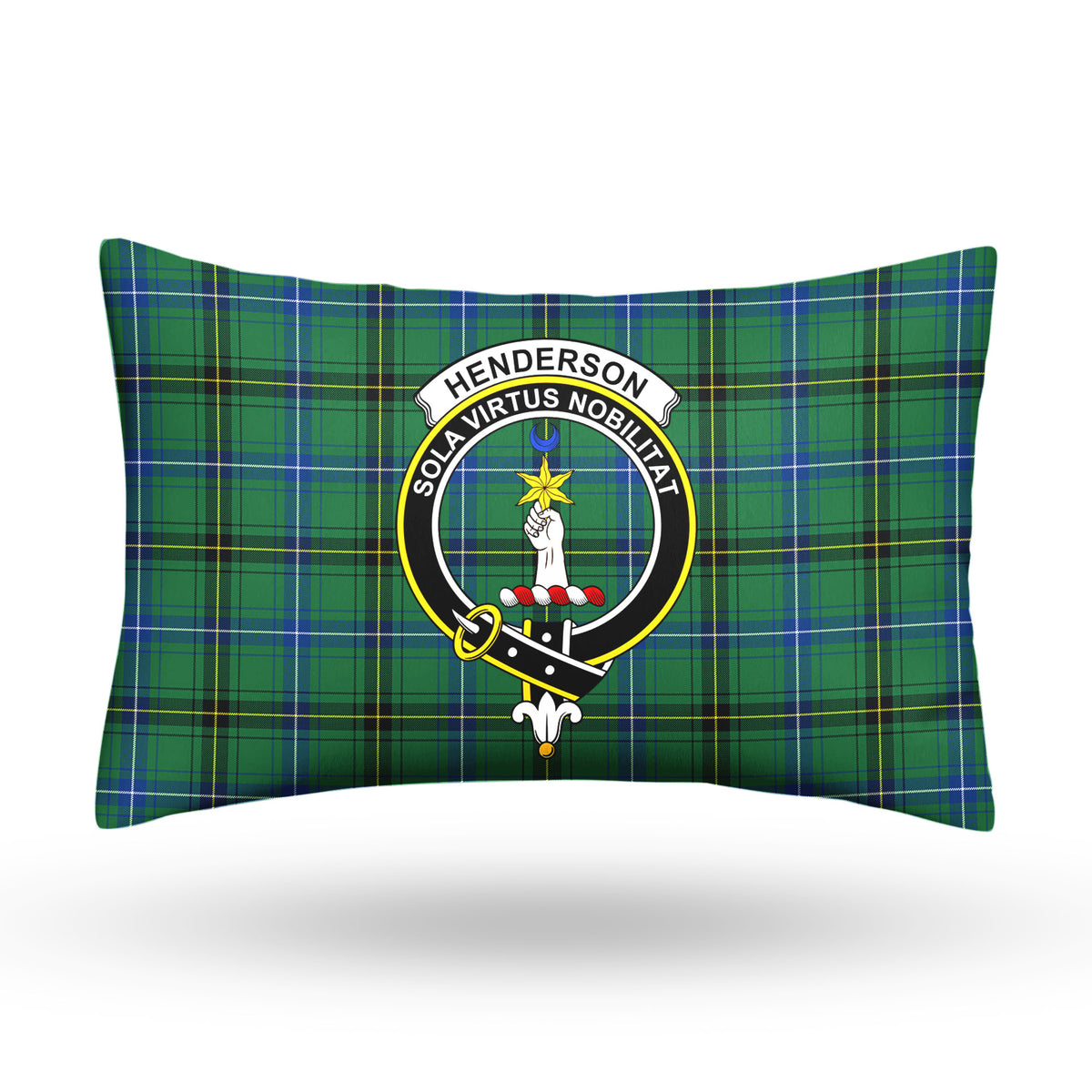 Henderson Ancient Tartan Crest Pillow Cover