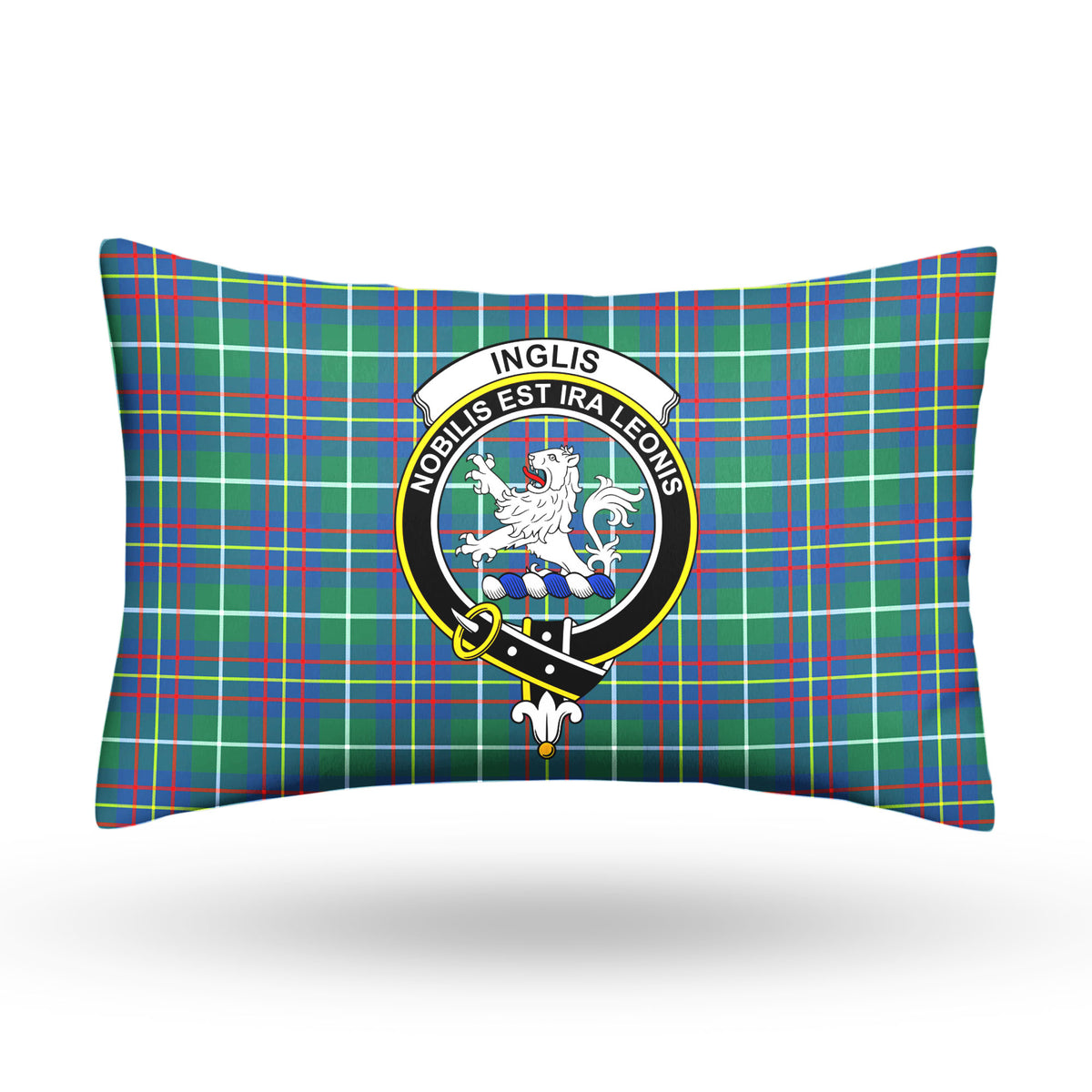 Inglis Ancient Tartan Crest Pillow Cover