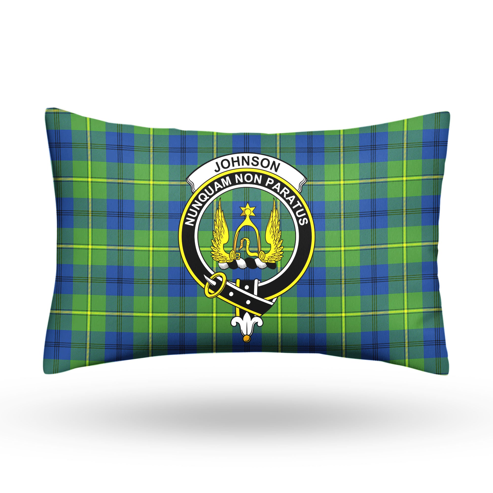 Johnson Ancient Tartan Crest Pillow Cover