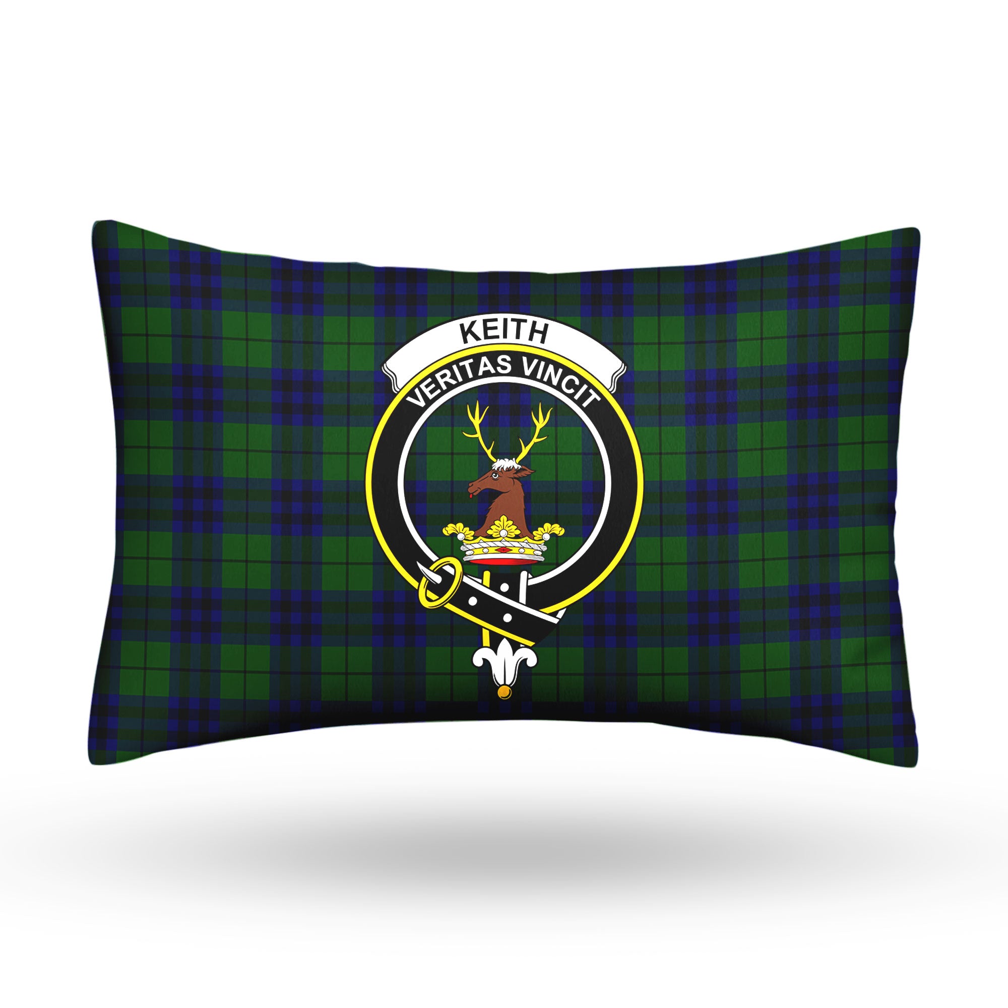 Keith Modern Tartan Crest Pillow Cover