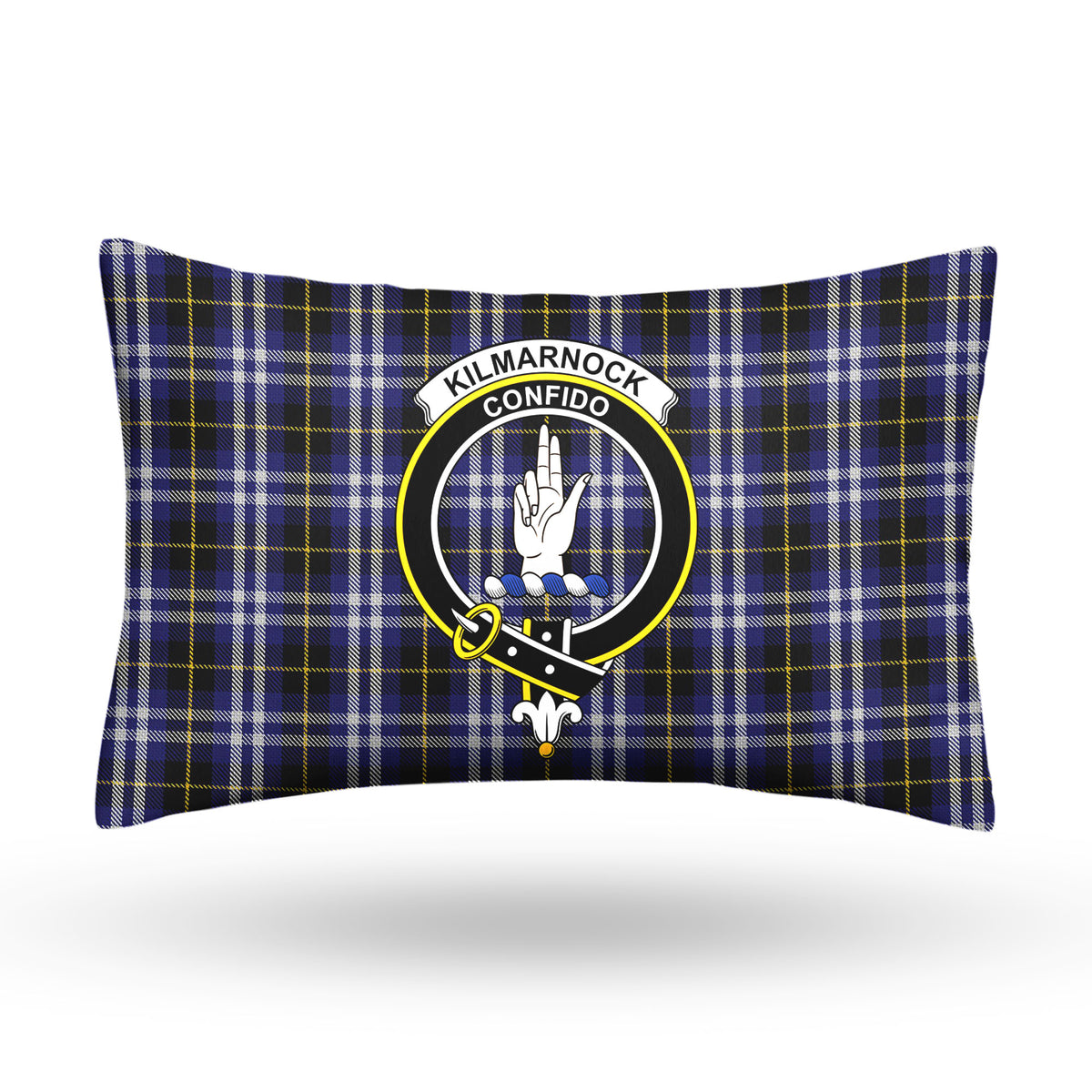 Kilmarnock Tartan Crest Pillow Cover